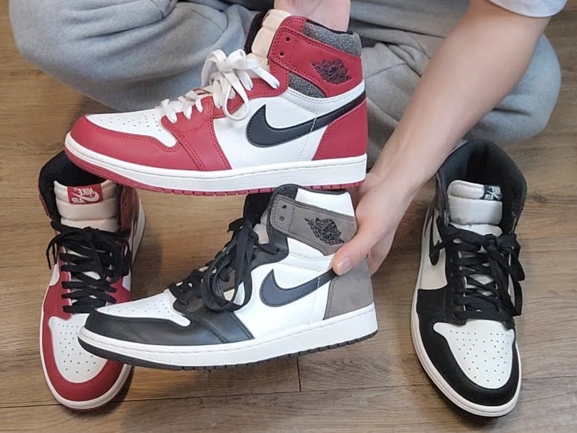 Jordan 1 Retro High OG Chicago 2022, Jordan 1 Retro High OG Black Mocha 착용 스타일