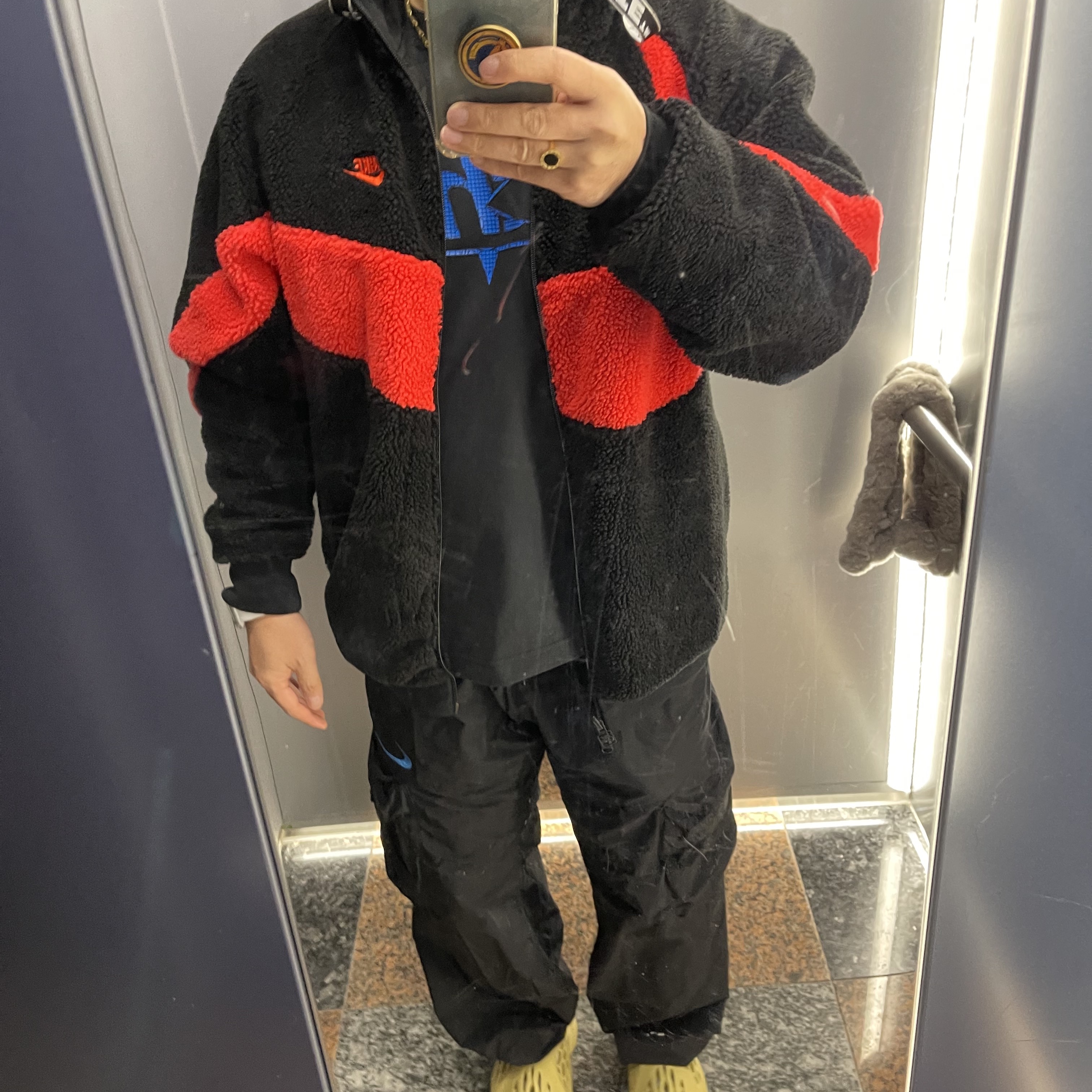 Nike x Off-White NRG Track Suit Black - Asia, Nike x Off-White NRG T-Shirt Black - Asia 착용 스타일 - 2