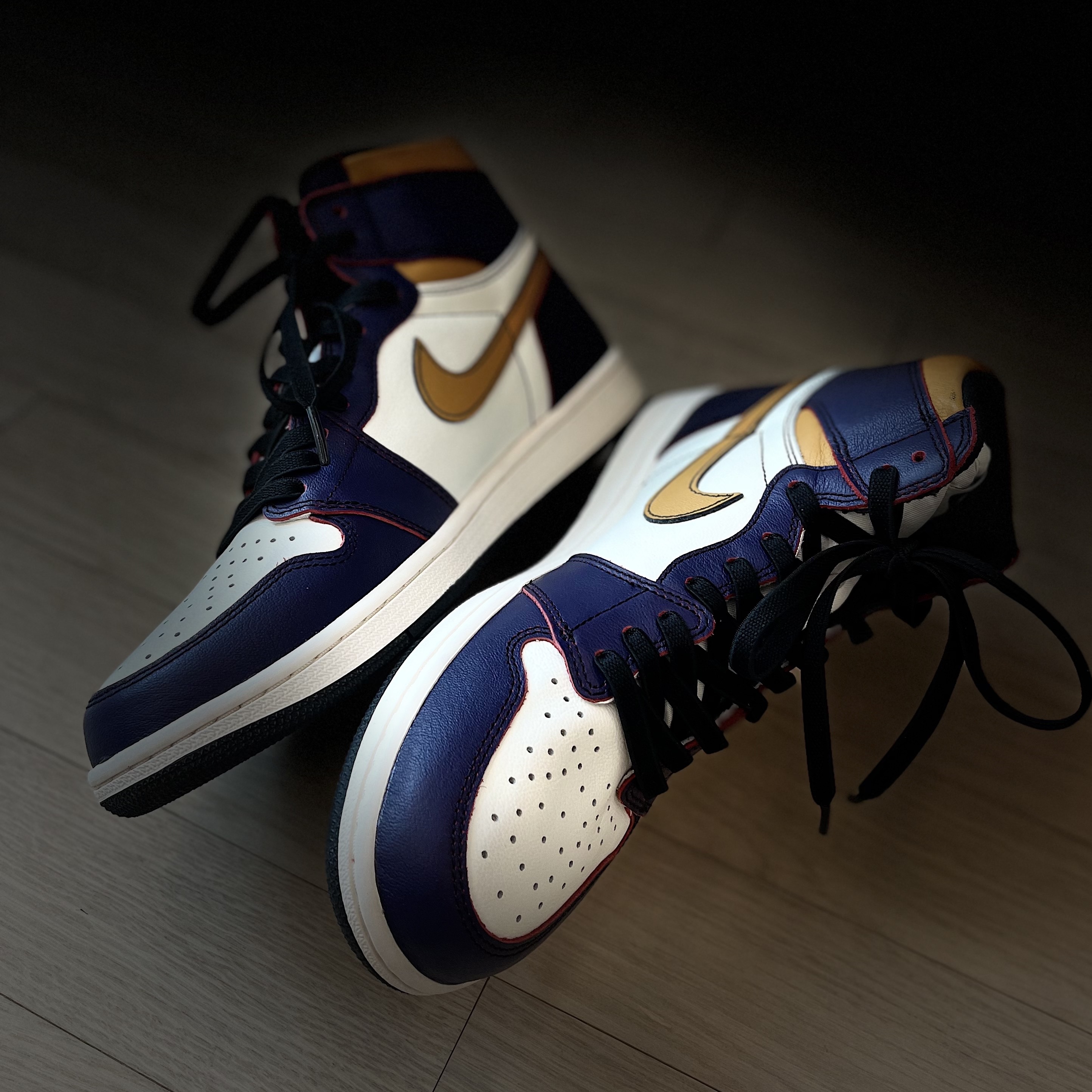Jordan 1 Retro High OG Defiant SB LA to Chicago 착용 스타일 - 1