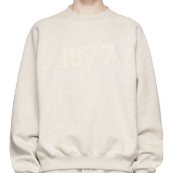 Essentials 1977 Long Sleeve T-Shirt Light Oatmeal - 22SS 착용 스타일 - 3