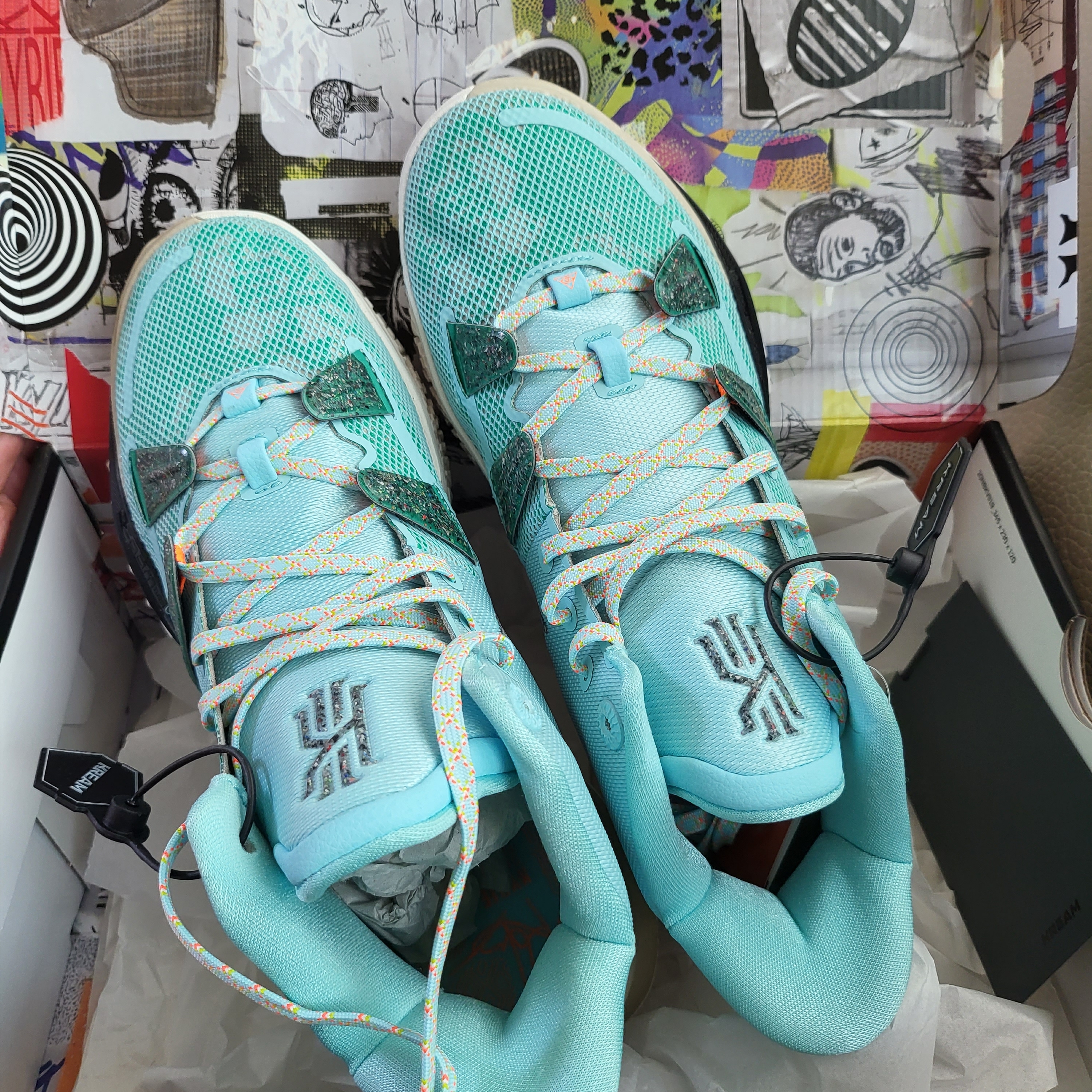 Nike Kyrie 7 EP Copa Rattan 착용 스타일