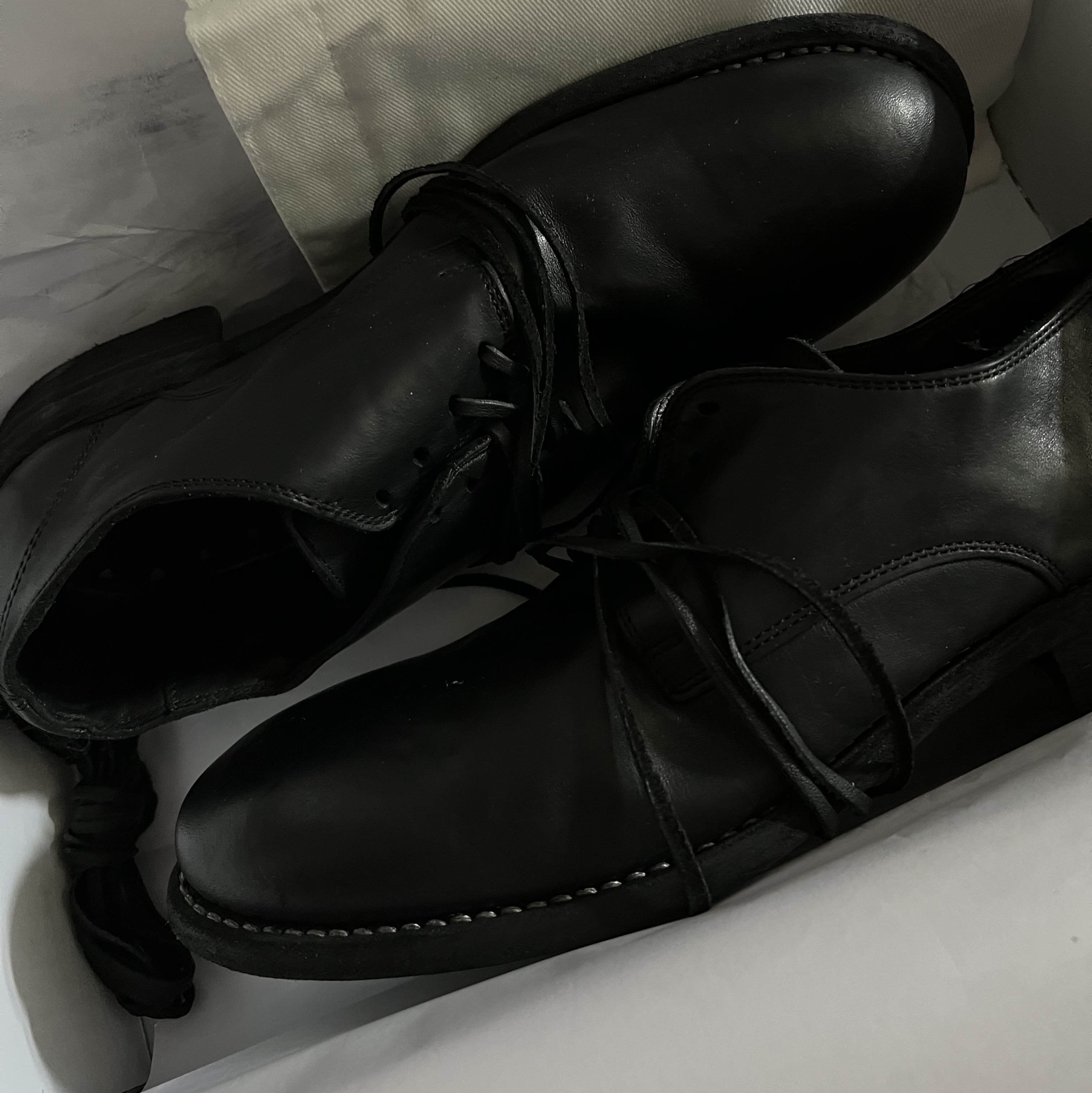 Guidi 992X Horse Full Grain Leather Derby Black, Guidi 992 Horse Full Grain Leather Derby Black 착용 스타일