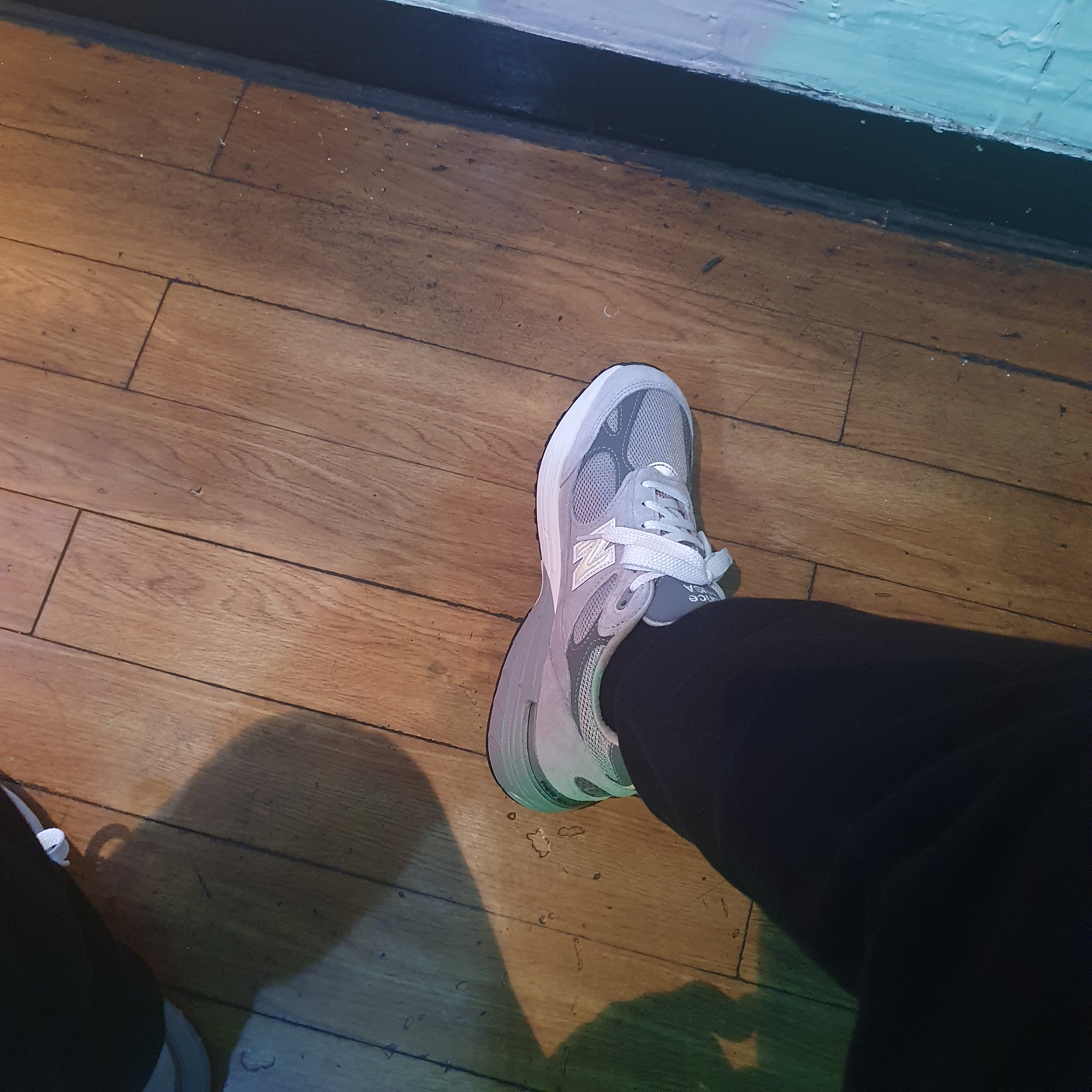 New Balance 993 Made in USA Grey - D Standard 착용 스타일 - 2