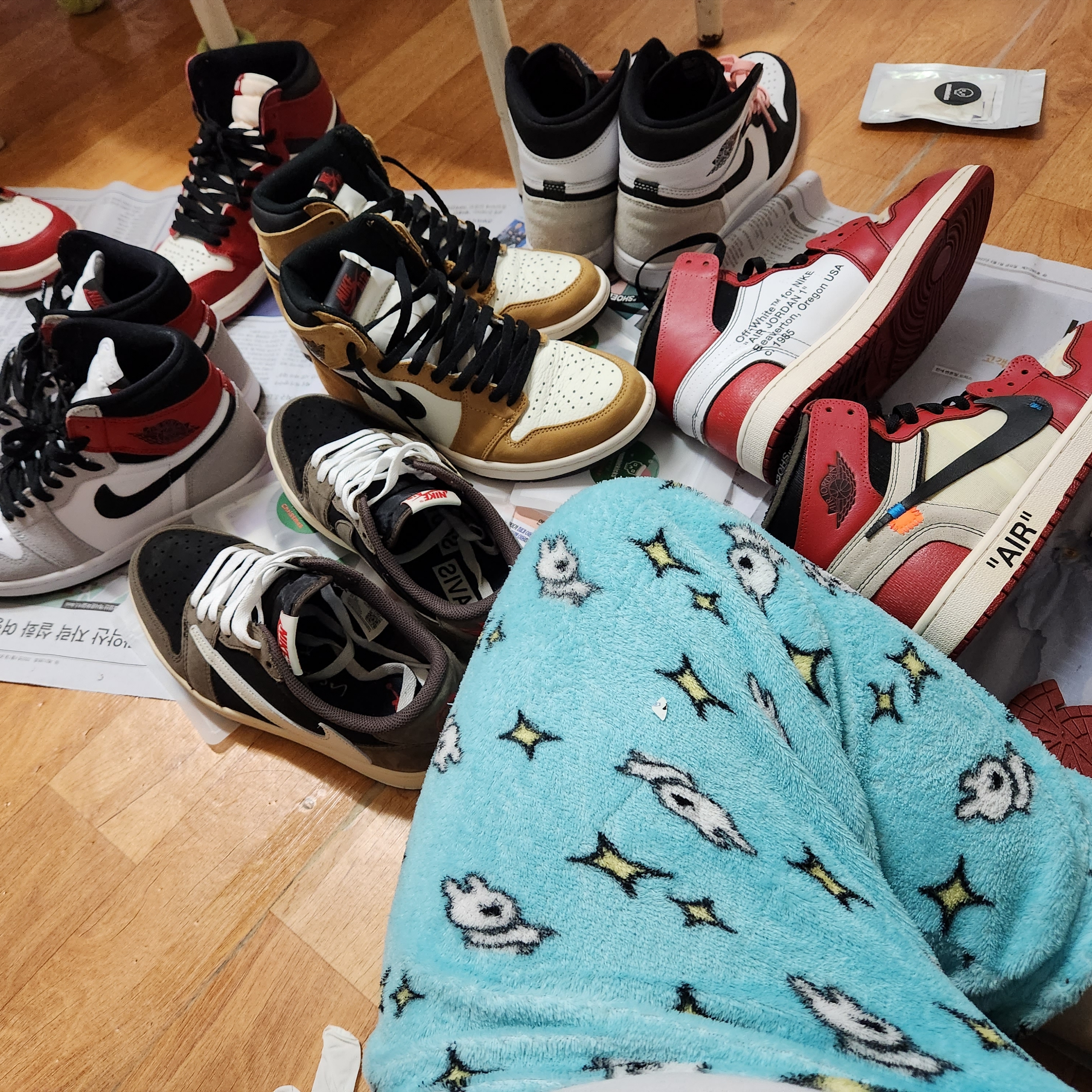 Jordan 1 x Off-White Retro High Chicago The Ten, Jordan 1 Retro High Rookie of the Year 착용 스타일