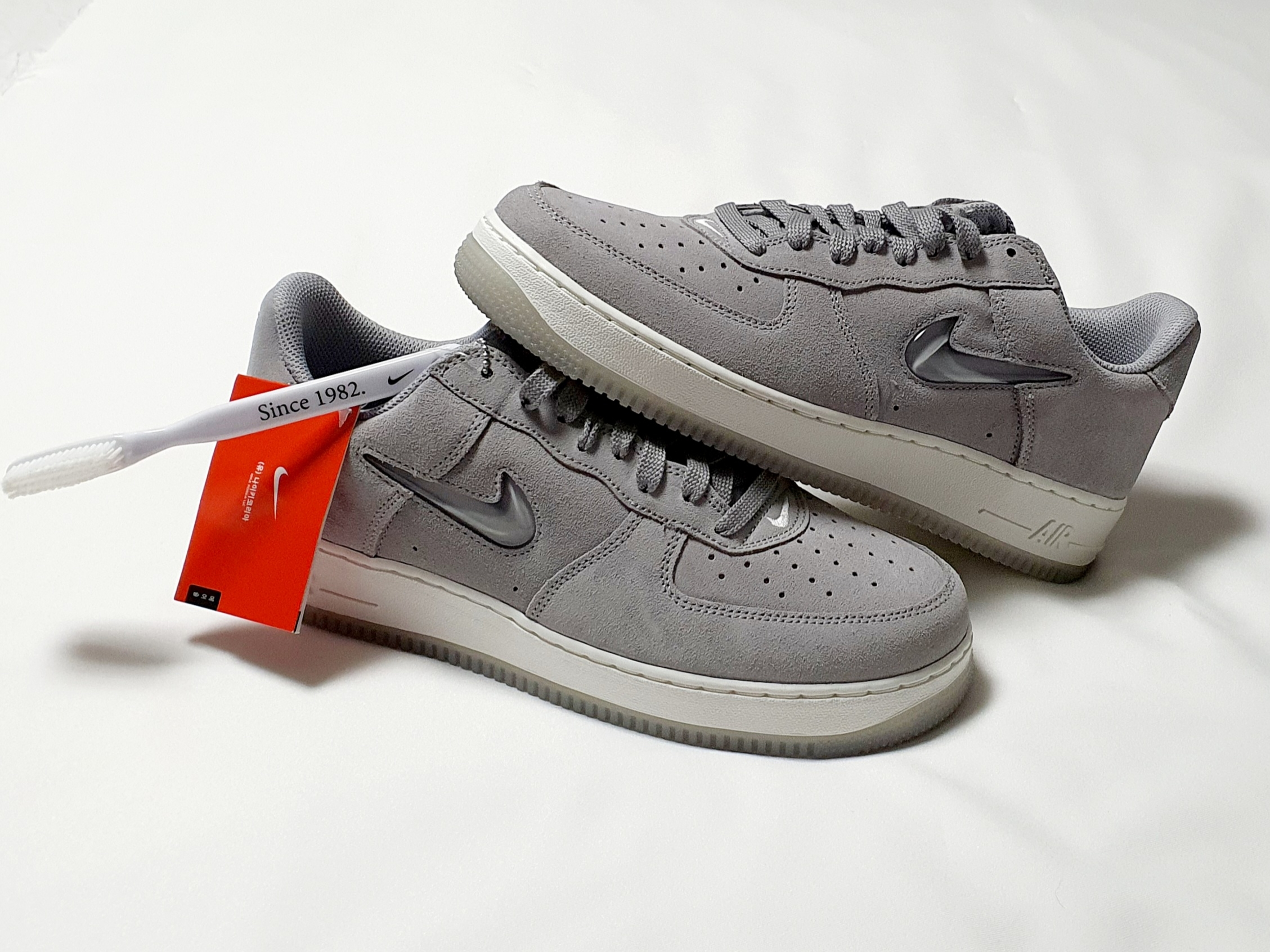 Nike Air Force 1 Low Retro Color of the Month Light Smoke Grey 착용 스타일 - 5