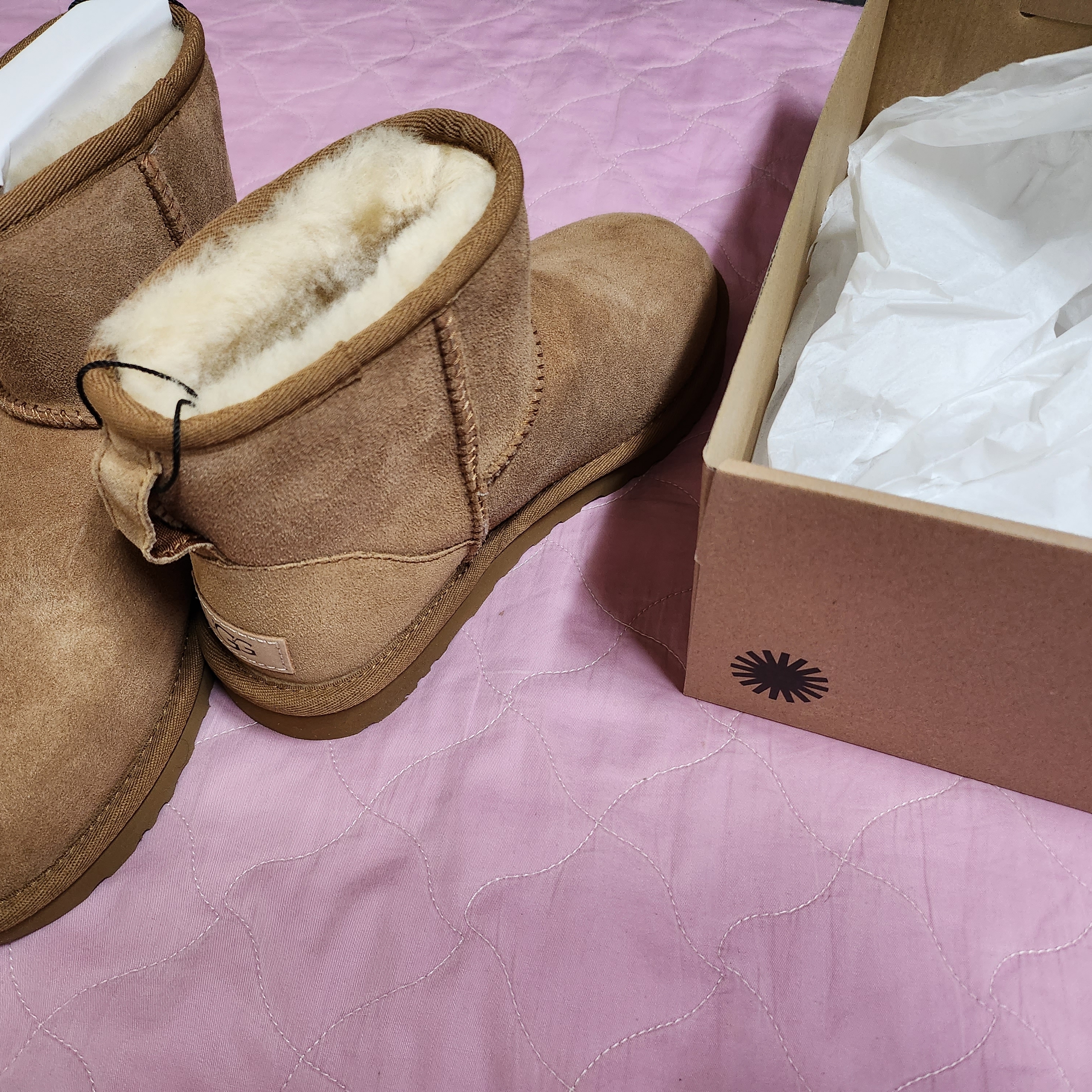 (W) UGG Classic Mini II Boots Chestnut 착용 스타일