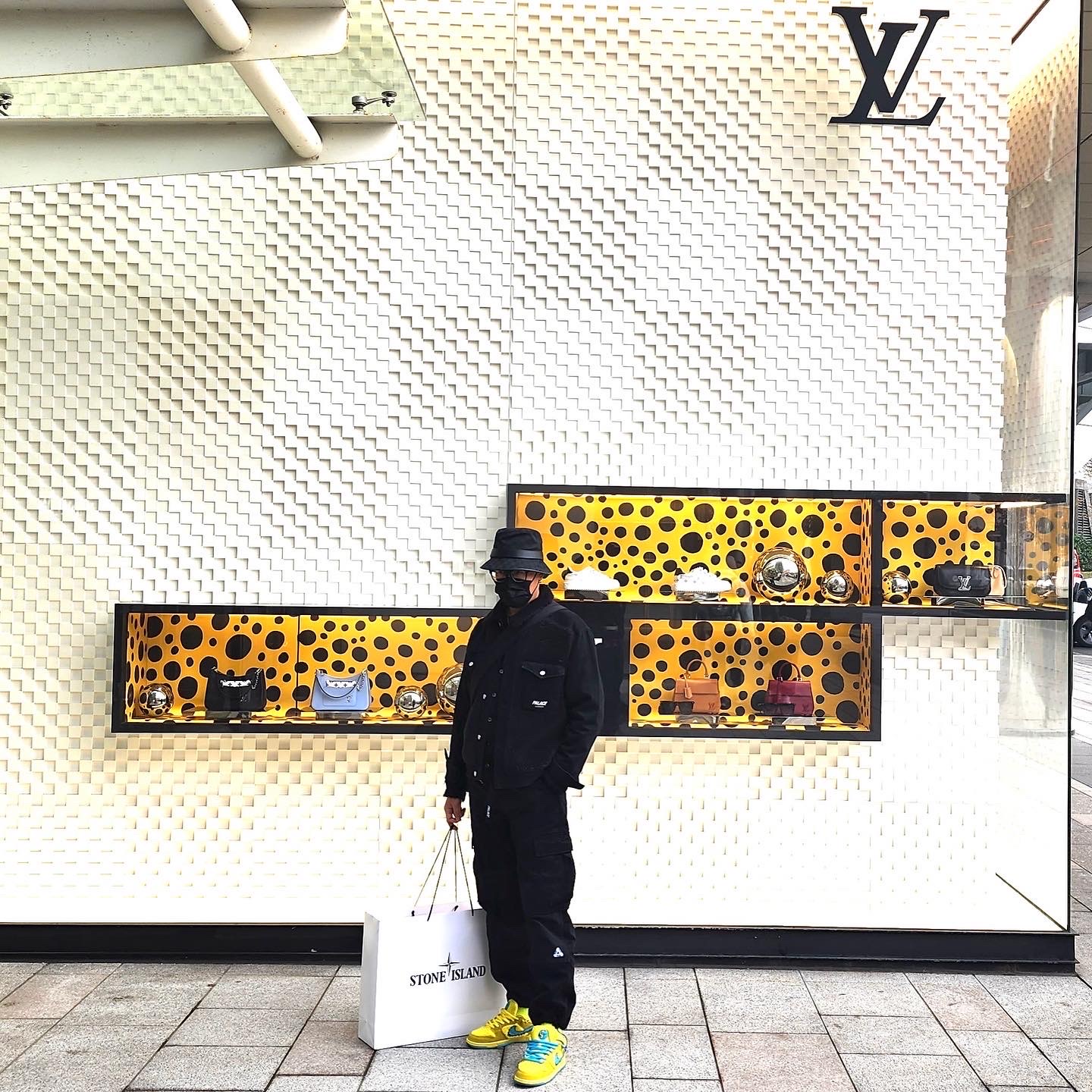Nike x Grateful Dead SB Dunk Low Yellow Bear, Palace Grizzly Denim Jacket Black - 21FW 착용 스타일 - 2