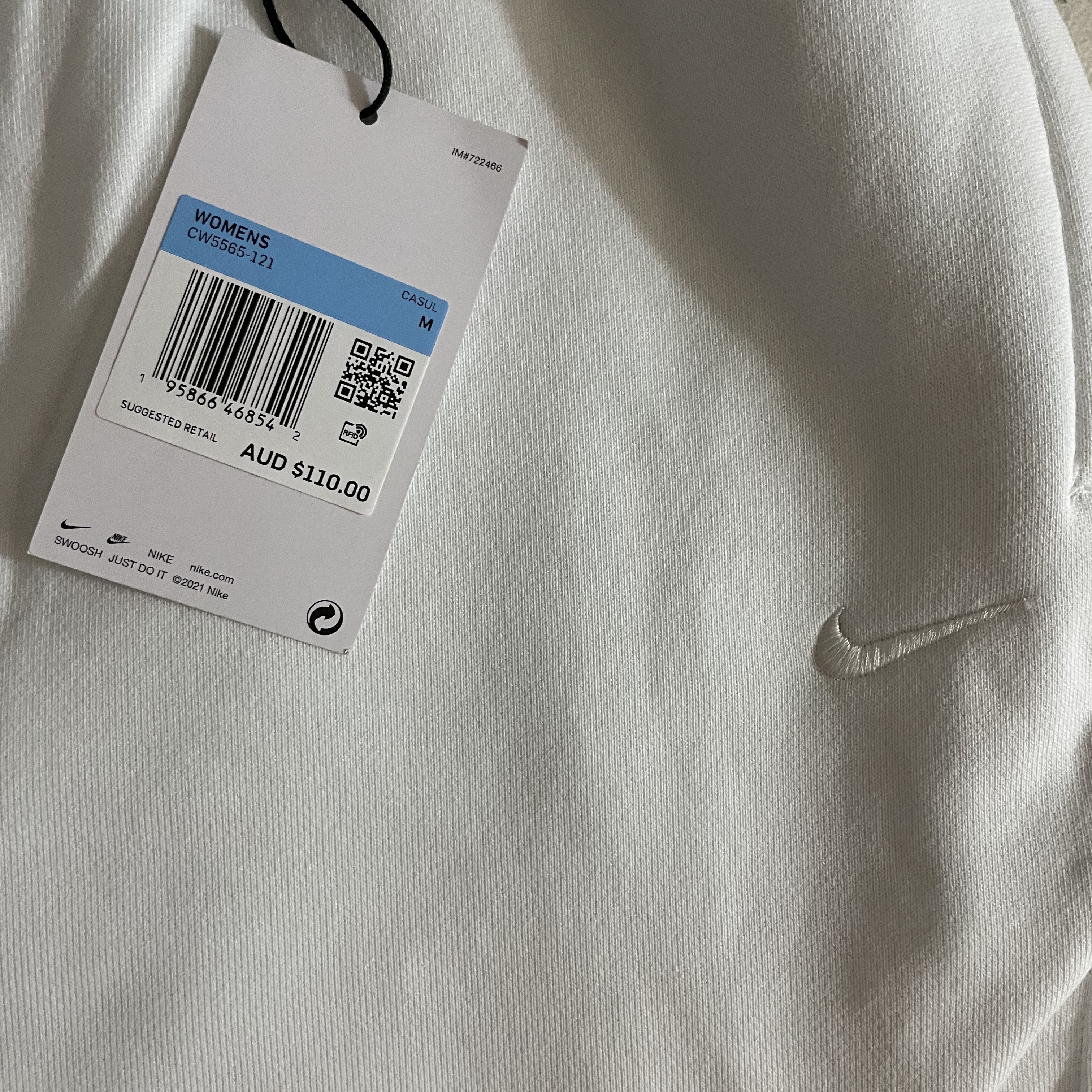 (W) Nike NRG Solo Swoosh Fleece Pants Summit White - US/EU, Nike M NRG Sweatpants Black 착용 스타일 - 2