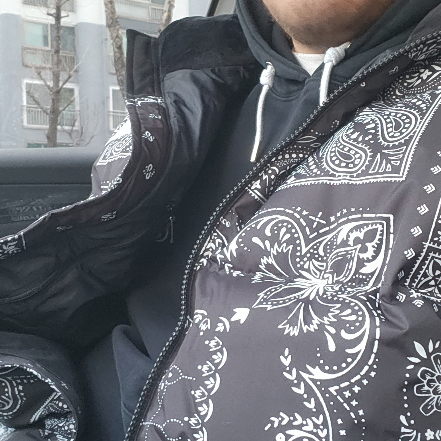 The North Face Novelty Lofty Down Jacket Real Black 착용 스타일