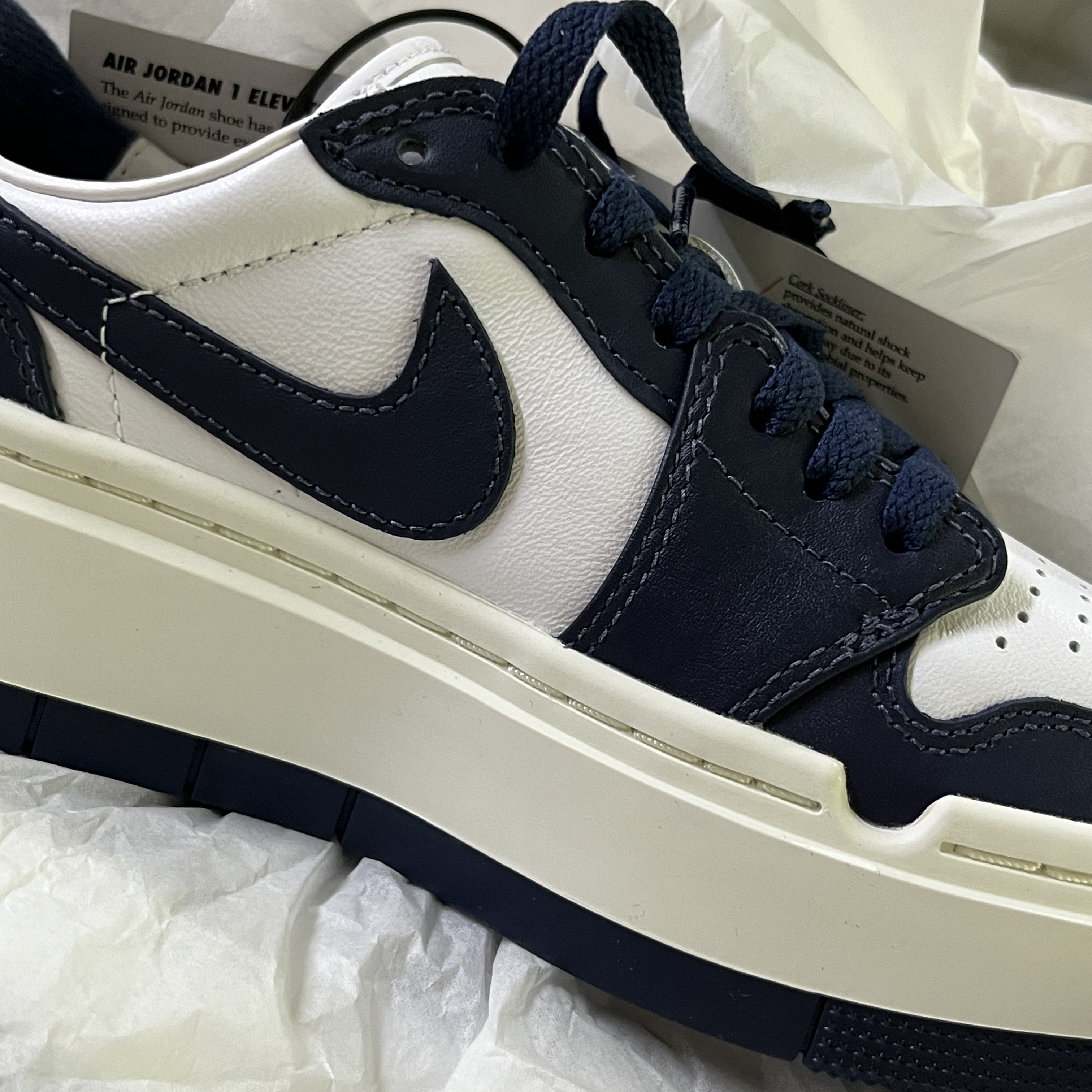 (W) Jordan 1 Elevate Low Midnight Navy 착용 스타일