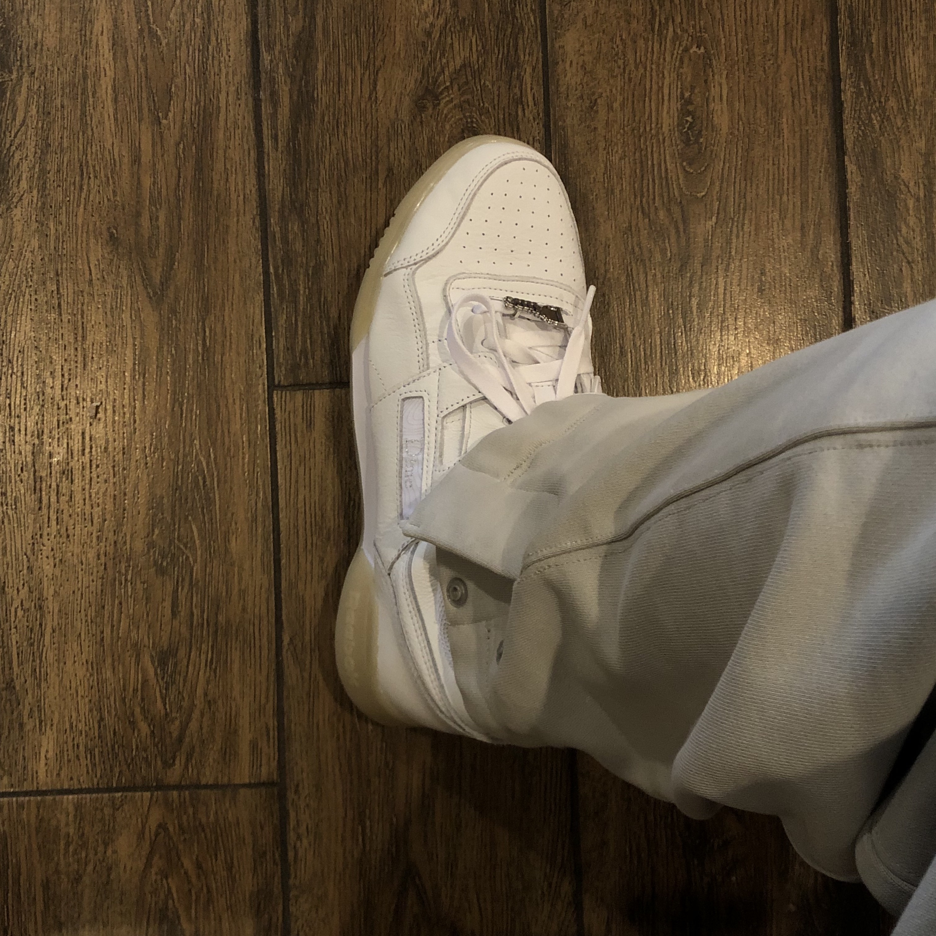 Reebok x Dime Workout Plus Cloud White 착용 스타일 - 1