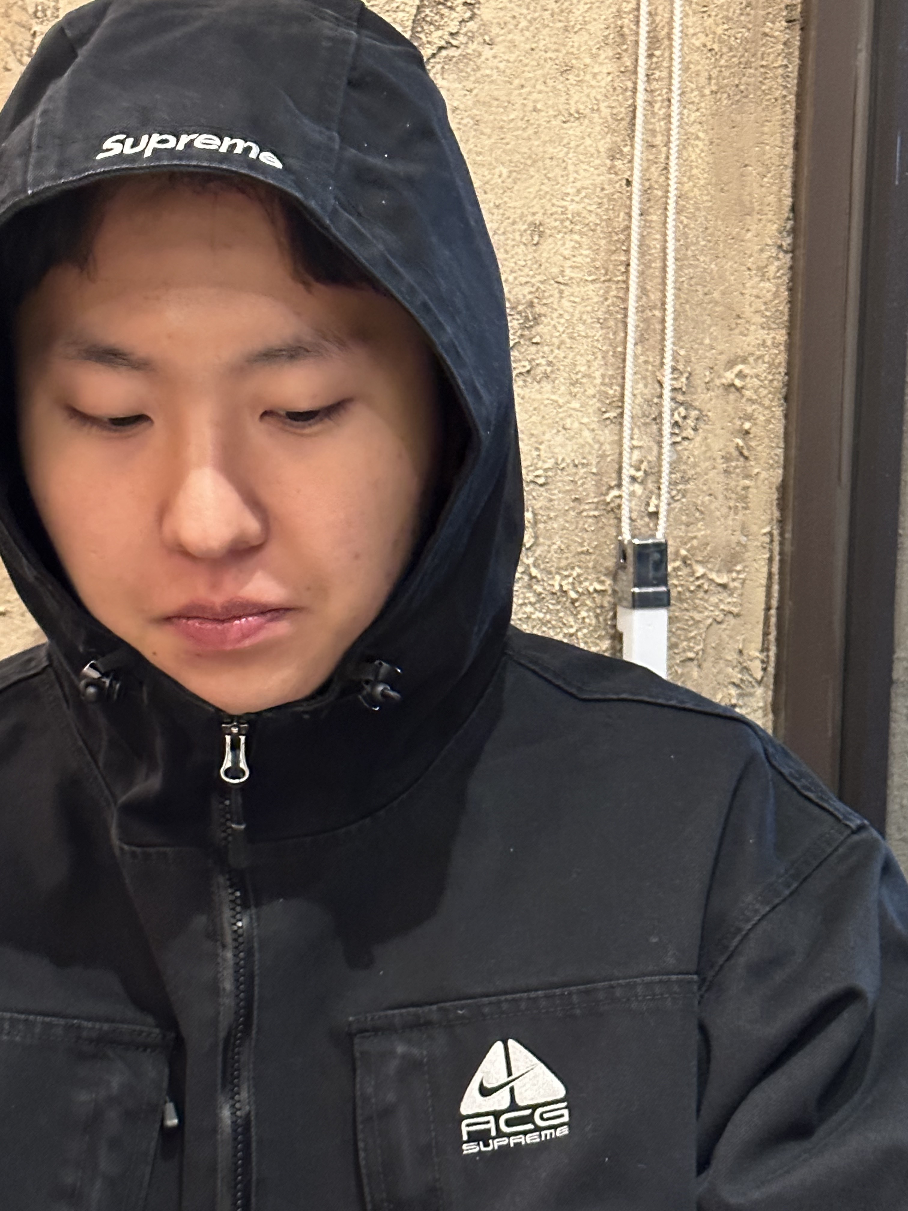 Supreme x Nike ACG Denim Pullover Black - 22FW 착용 스타일 - 1