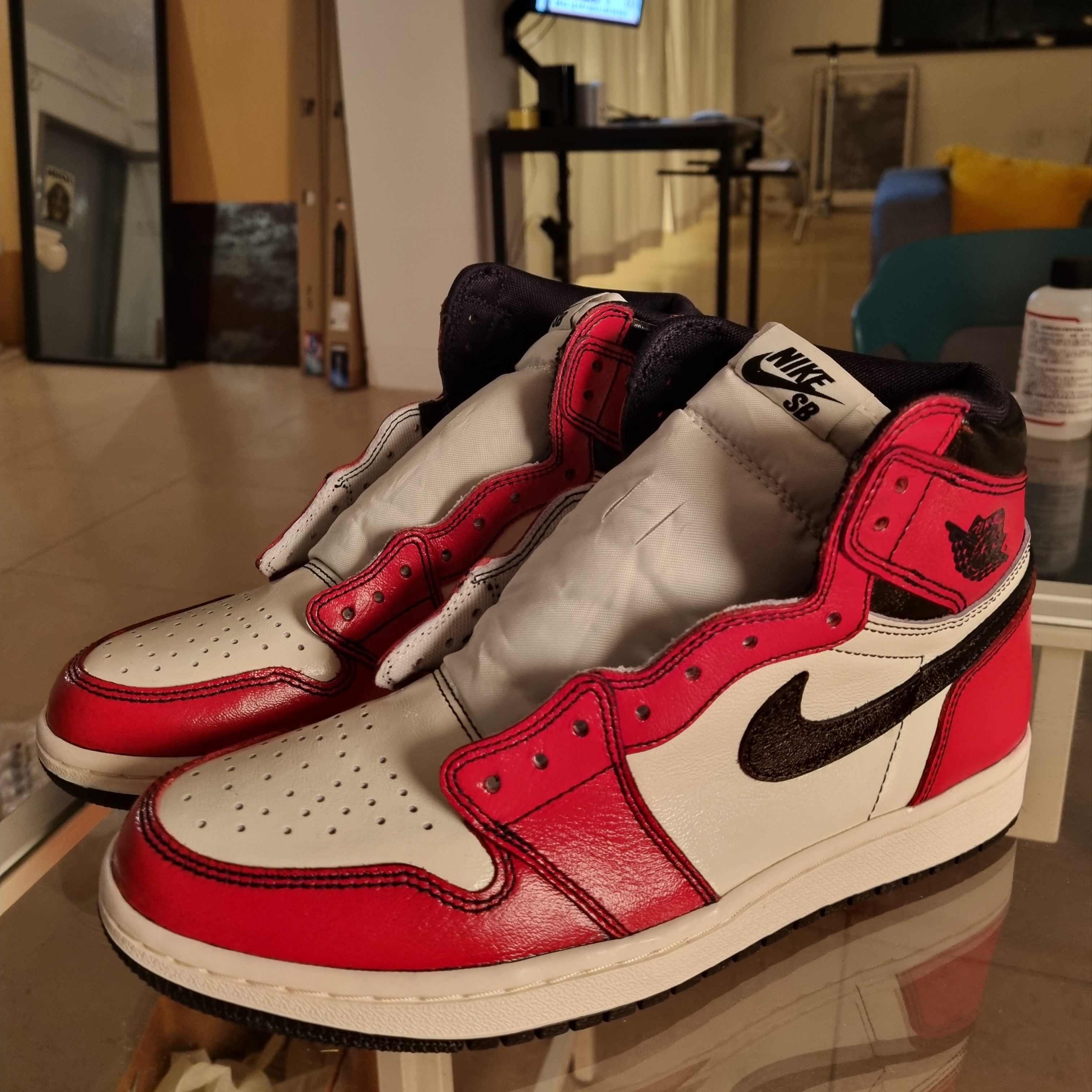 Jordan 1 Retro High OG Defiant SB LA to Chicago 착용 스타일 - 1