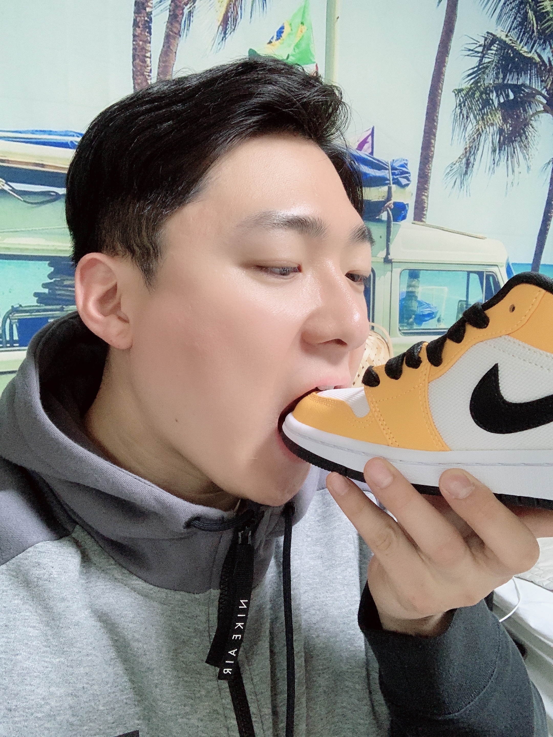 (W) Jordan 1 Low SE Laser Orange 착용 스타일 - 1
