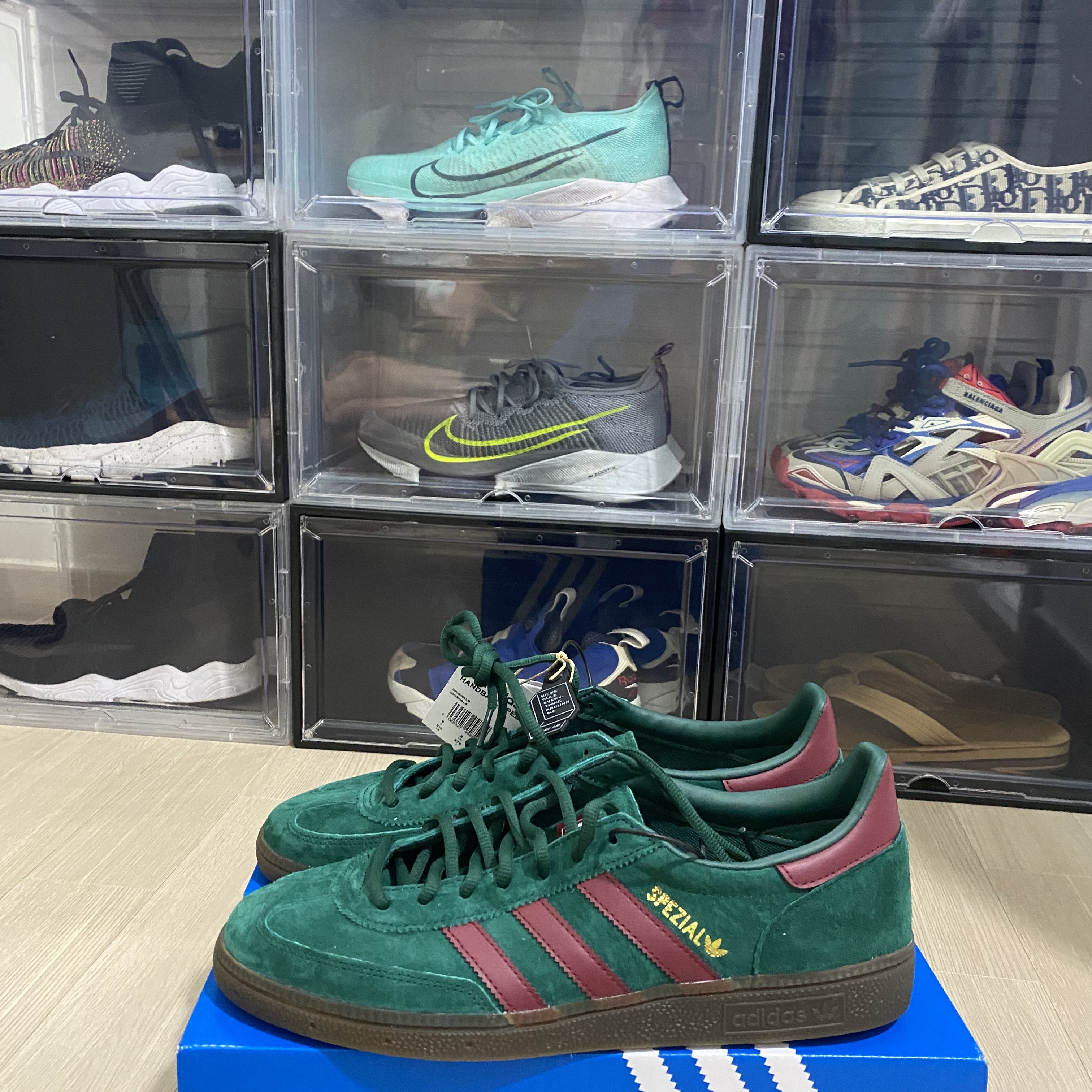 Adidas Spezial Handball Collegiate Green 착용 스타일 - 1