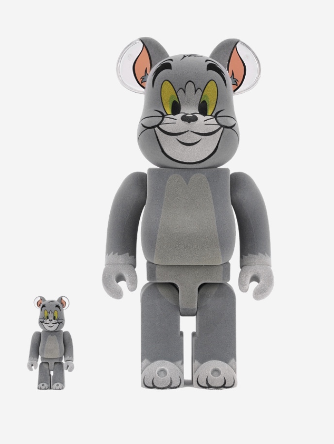 Bearbrick Tom & Jerry Tom Flocky Ver. 100% & 400% Set 착용 스타일