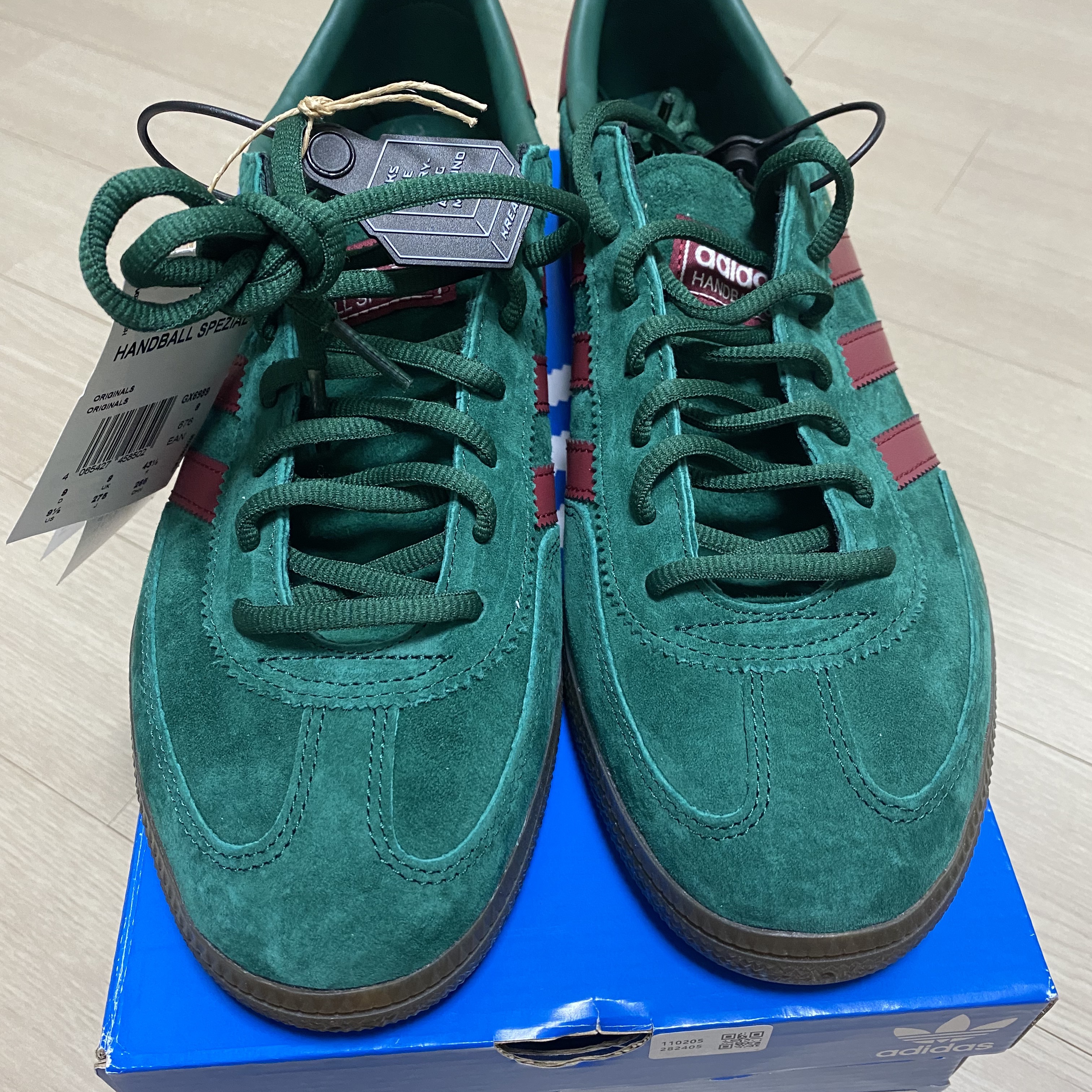 Adidas Spezial Handball Collegiate Green 착용 스타일 - 3