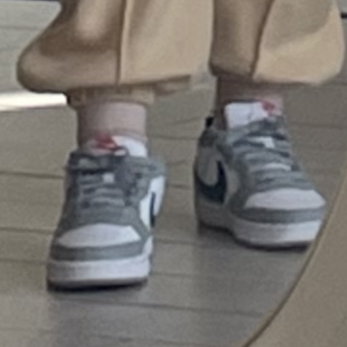 (GS) Nike Court Borough Low 2 Light Smoke Grey 착용 스타일