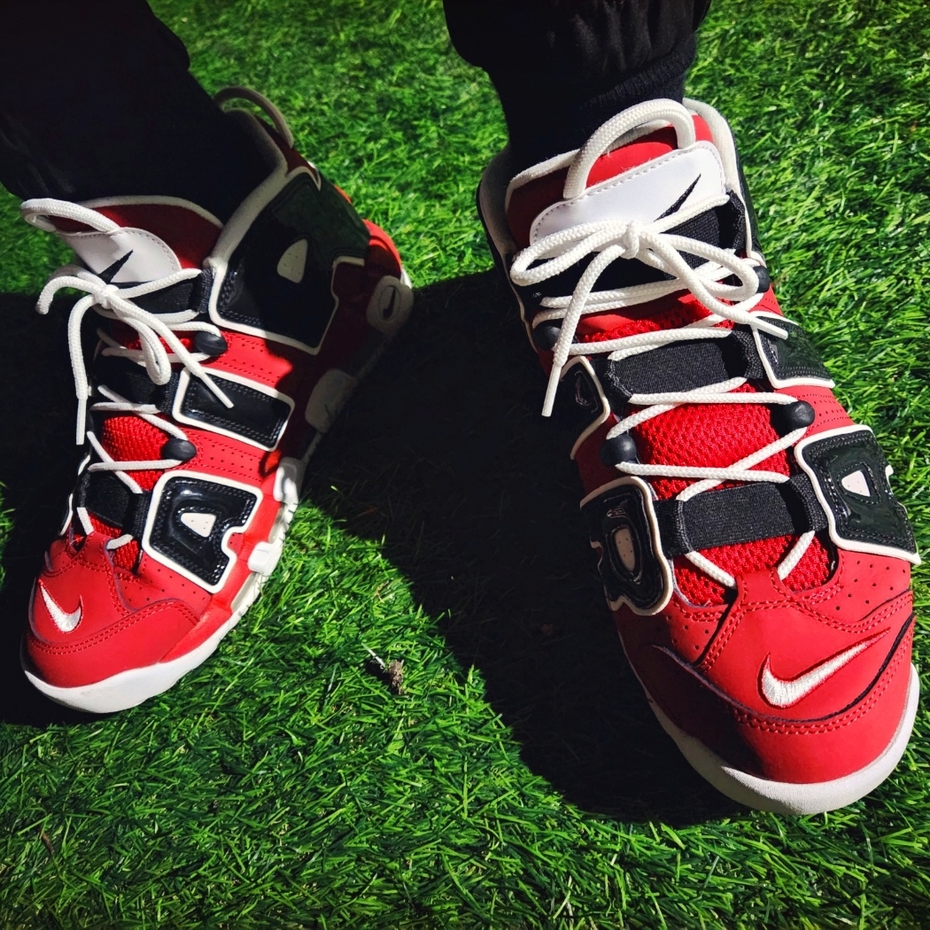 Nike Air More Uptempo 96 Bulls 2021 착용 스타일 - 4