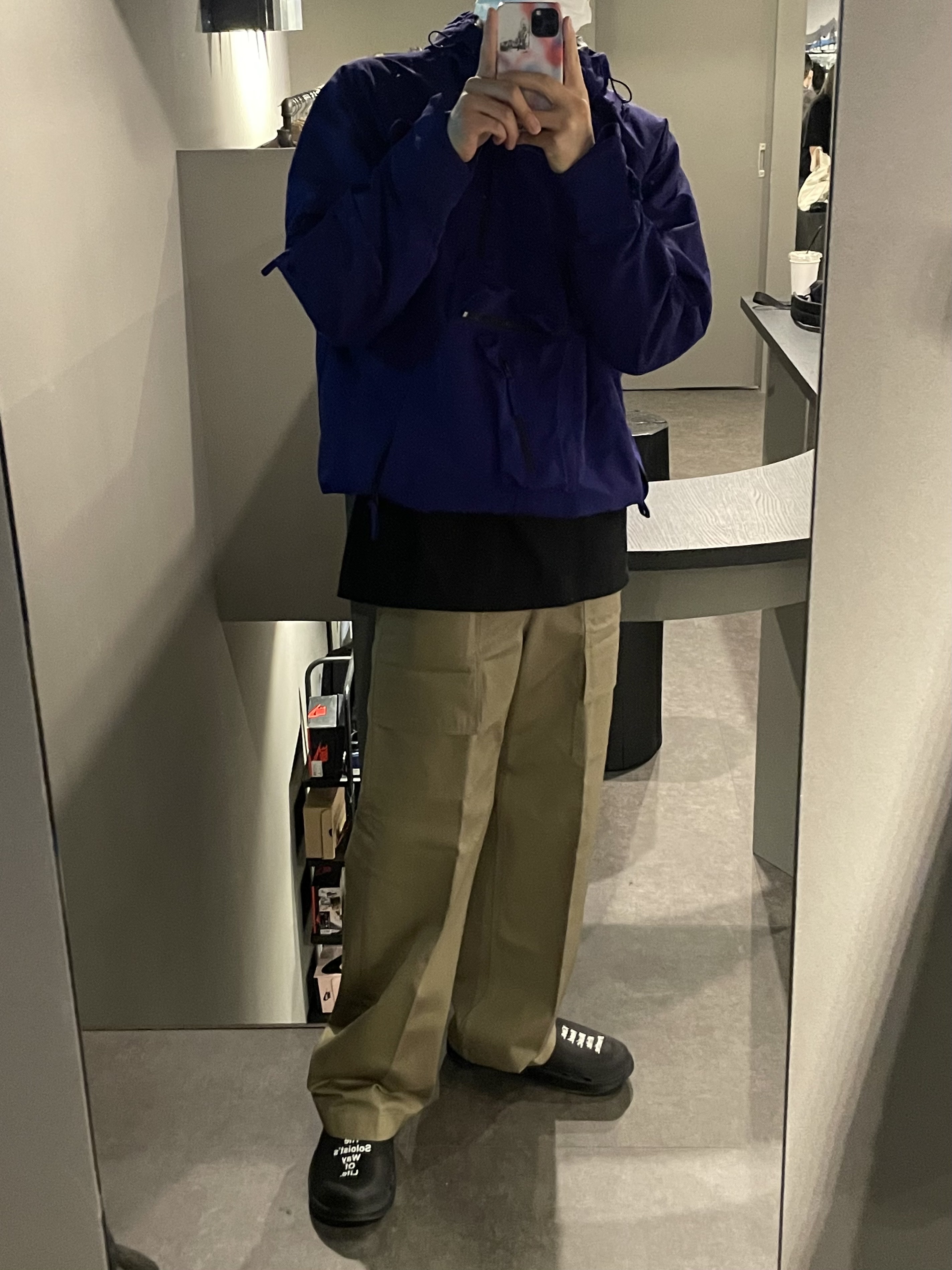 Undermycar Rikan Multi Pocket Casual Jacket London Fog - 21FW, Oofos x Takahiromiyashita The Soloist The Soloist's Way Of Life Clog Black White 착용 스타일 - 4