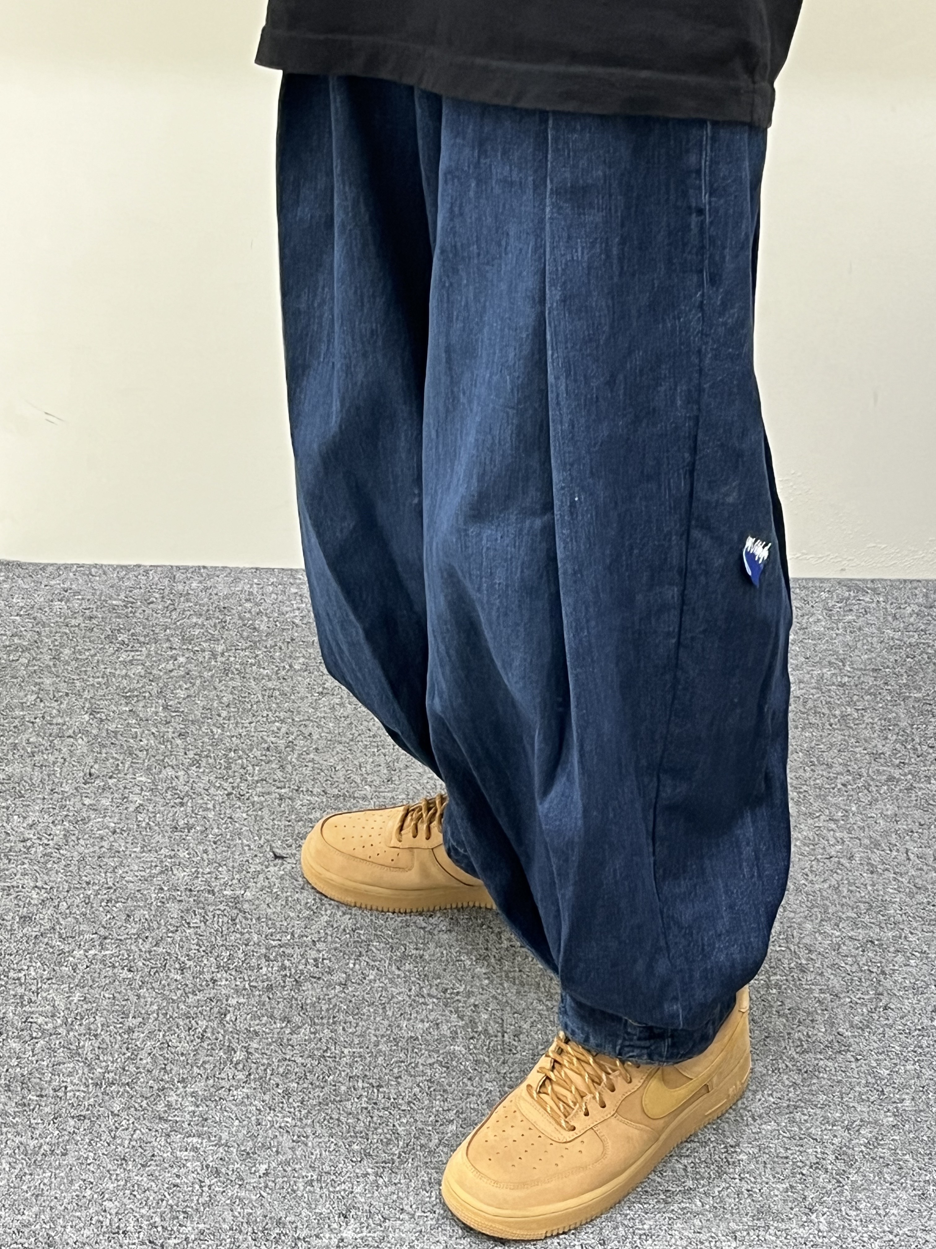 Zara x Ader Error Wide Leg Jeans Blue 착용 스타일
