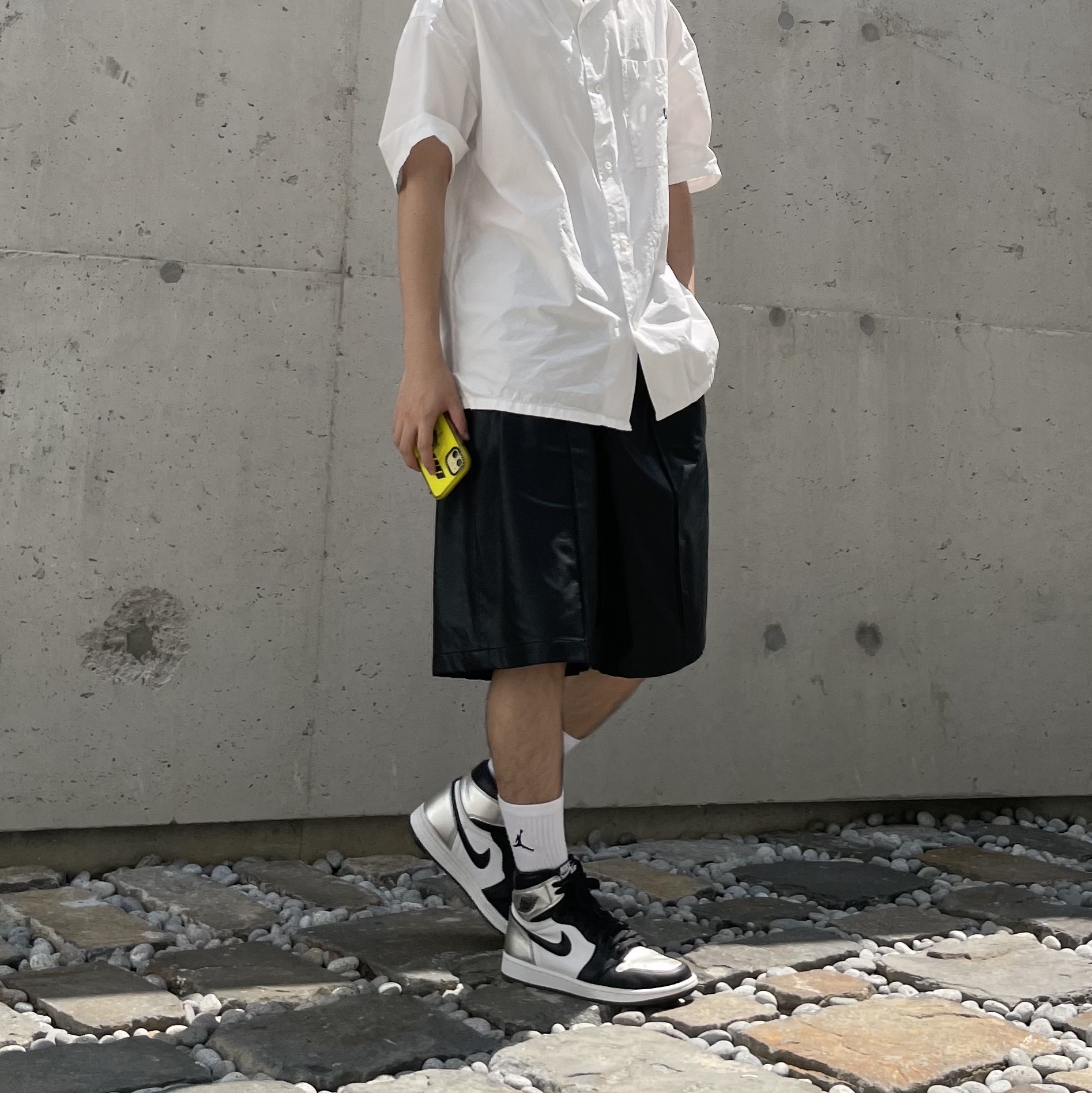 (W) Jordan 1 Retro High OG Silver Toe 착용 스타일 - 2