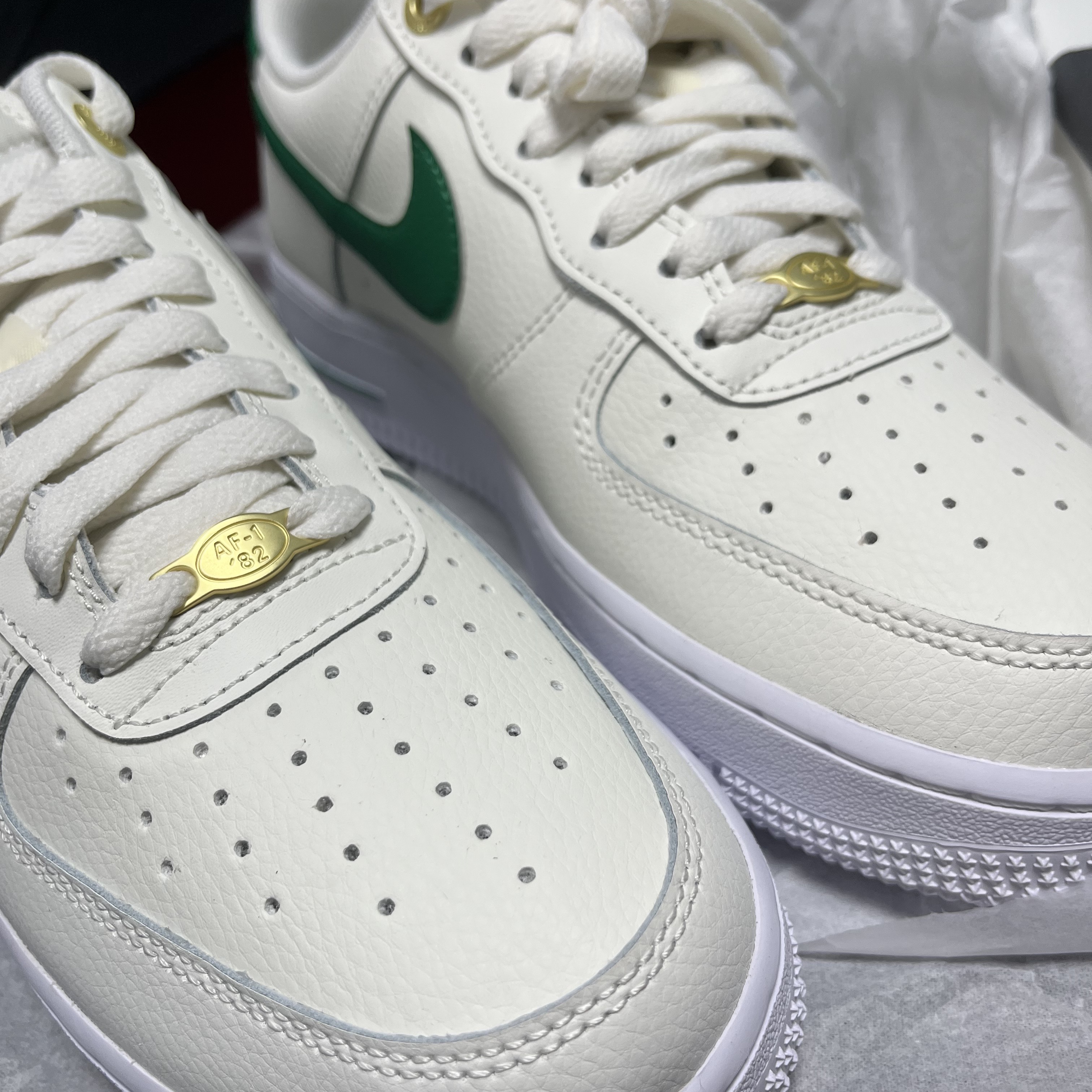 Nike Air Force 1 '07 LV8 40th Anniversary Join Forces Sail Malachite 착용 스타일