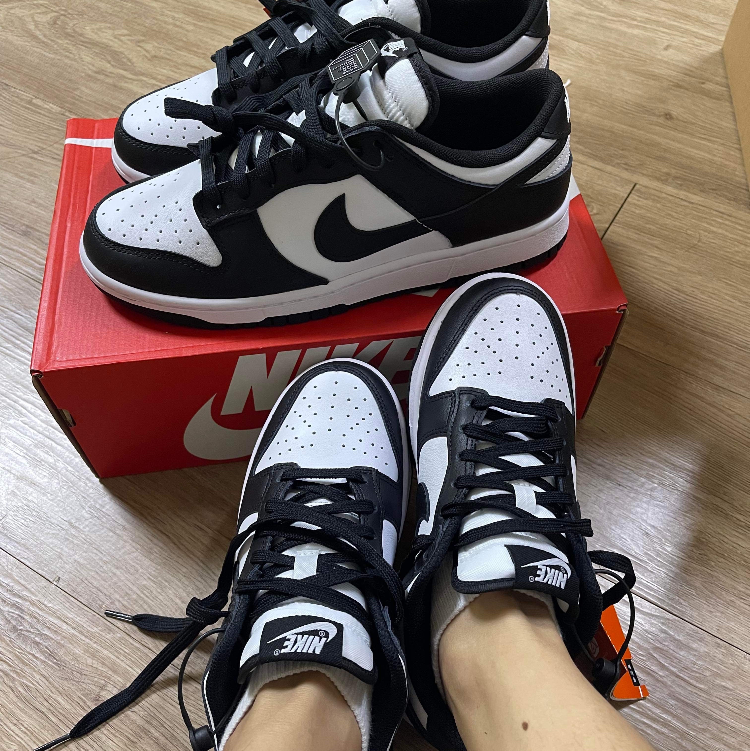 (GS) Nike Dunk Low Black 착용 스타일