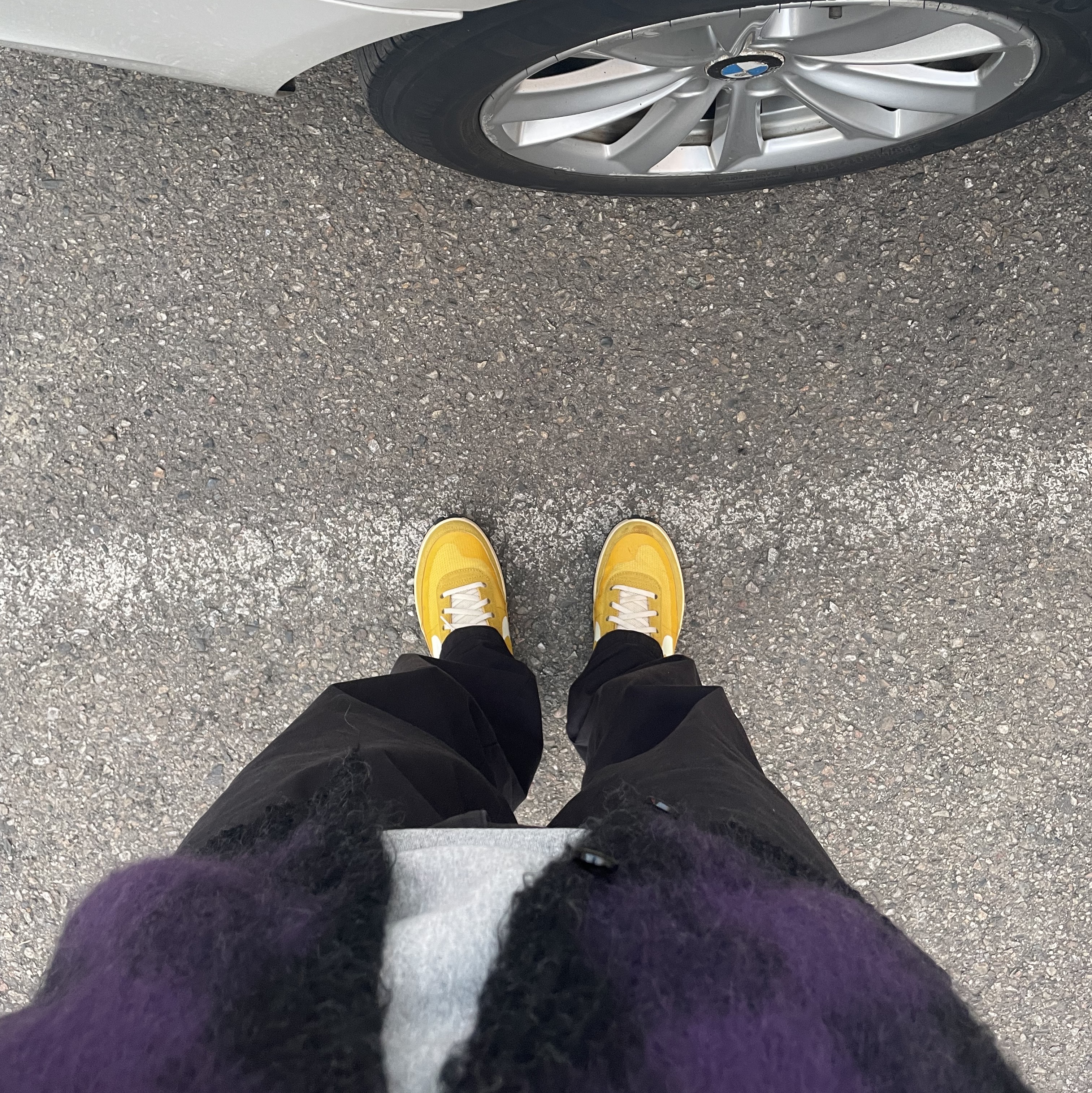Nike x Tom Sachs General Purpose Shoe Archive, Needles Mohair Cardigan Diamond Charcoal 착용 스타일