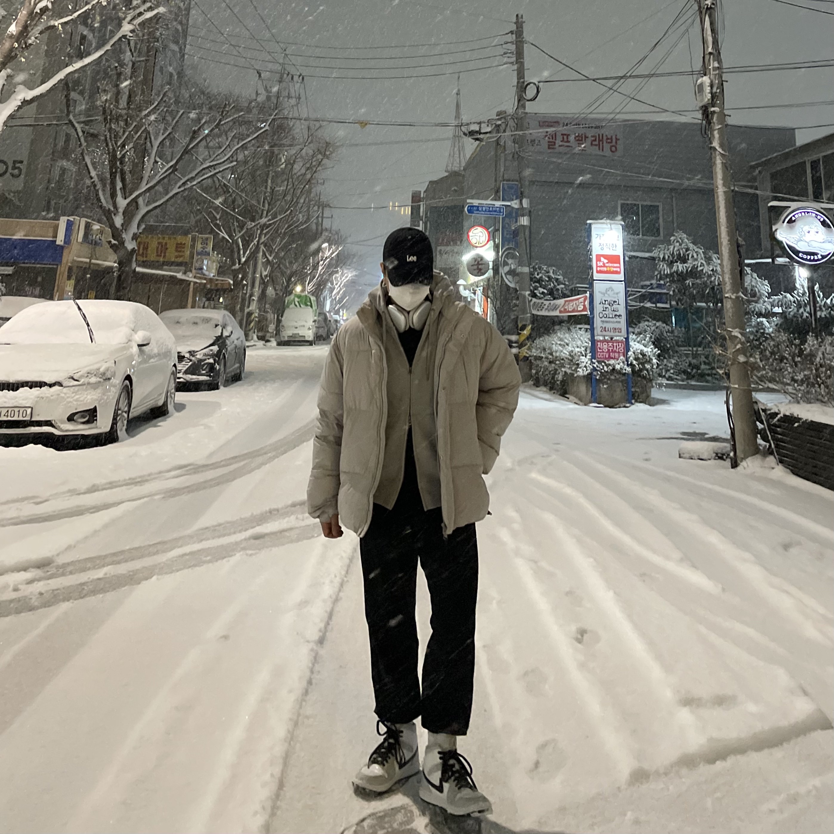 (W) Jordan 1 Mid Grey Fog 착용 스타일