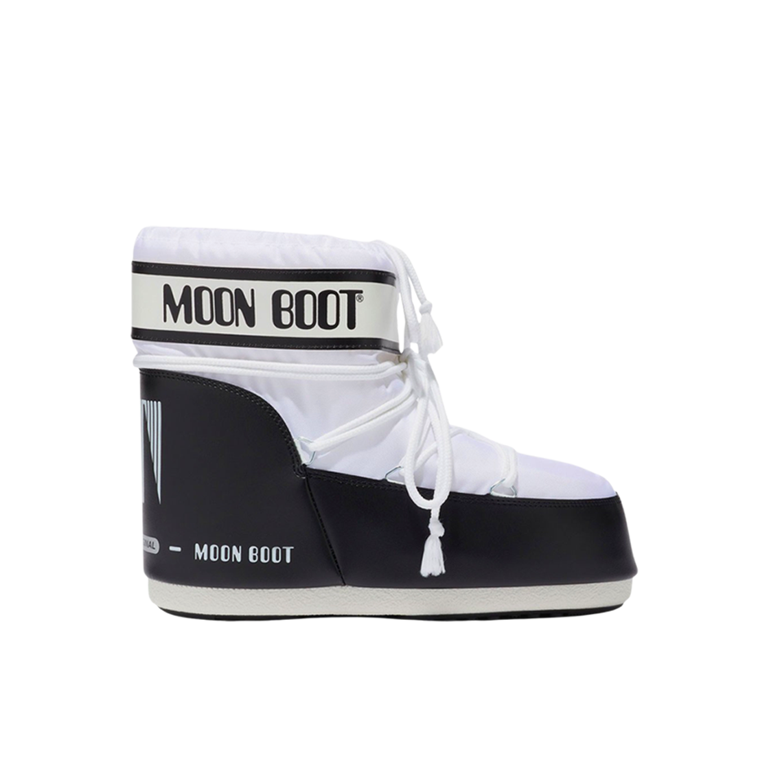 (W) 문부츠 아이콘 로우 나일론 부츠 화이트((W) Moon Boot Icon Low Nylon Boots White)