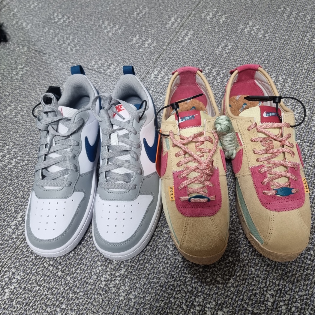 (GS) Nike Court Borough Low 2 Light Smoke Grey 착용 스타일