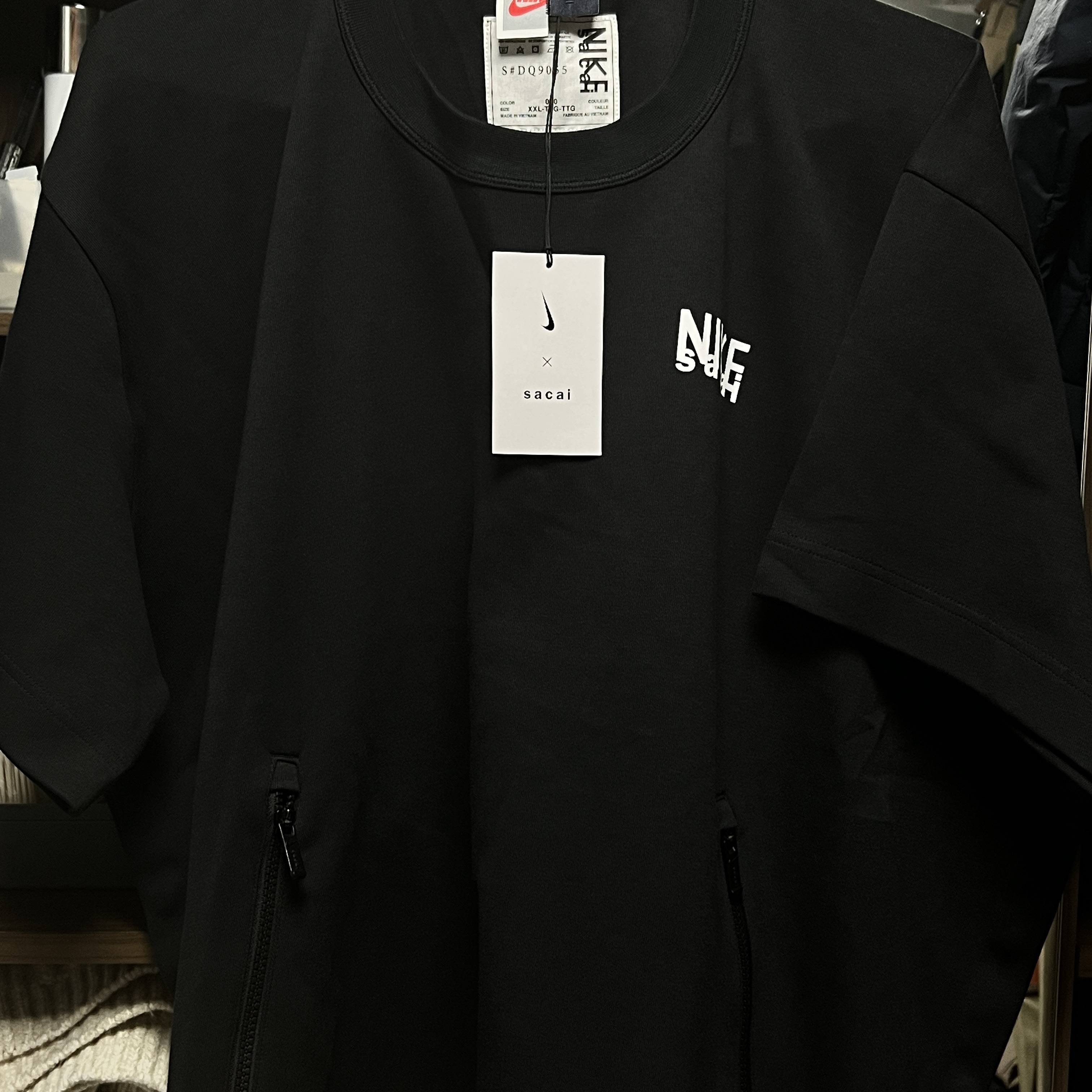 Nike x Sacai NRG Short Sleeve Top Black - US/EU 착용 스타일