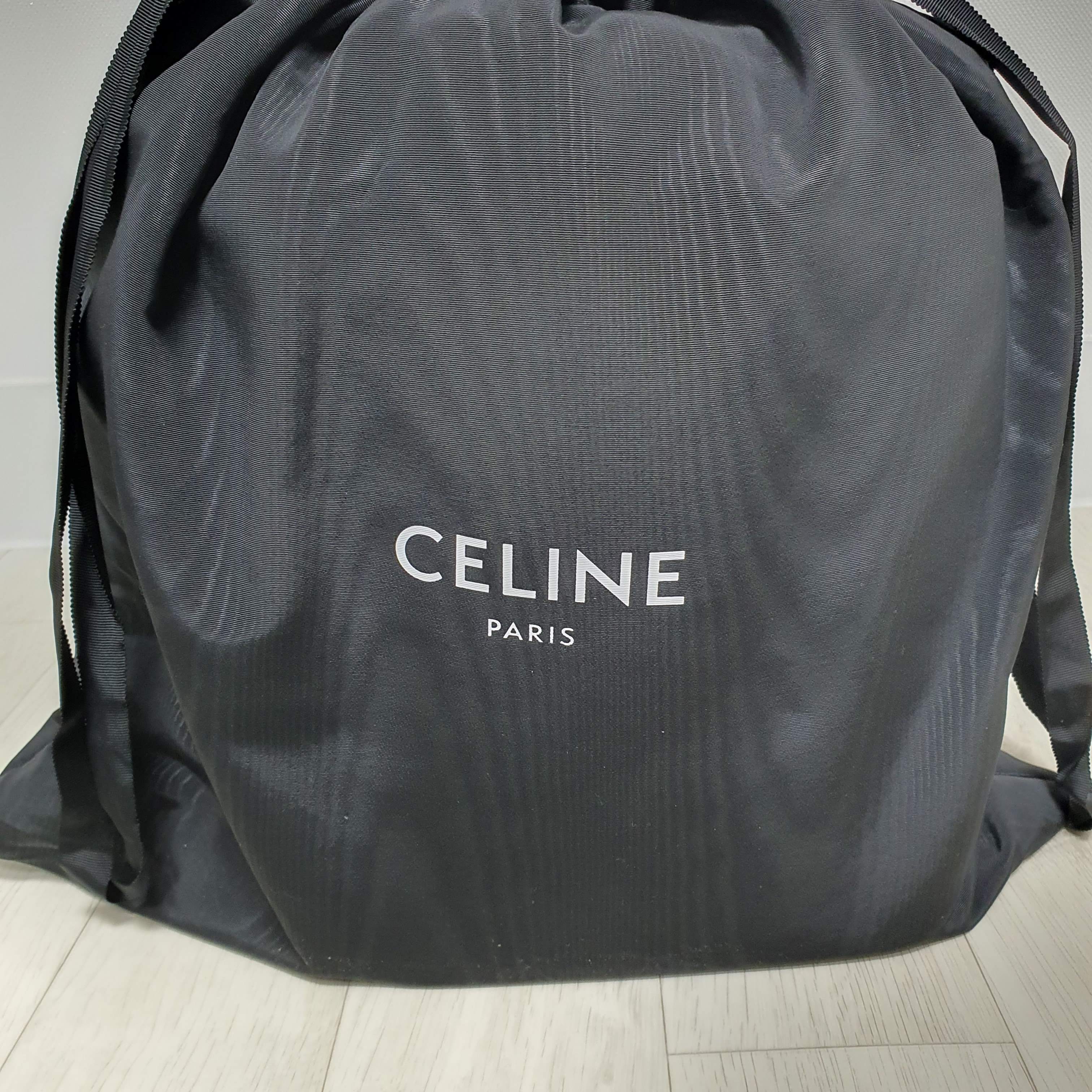 Celine Medium Bucket in Triomphe Canvas and Calfskin Tan 착용 스타일 - 2