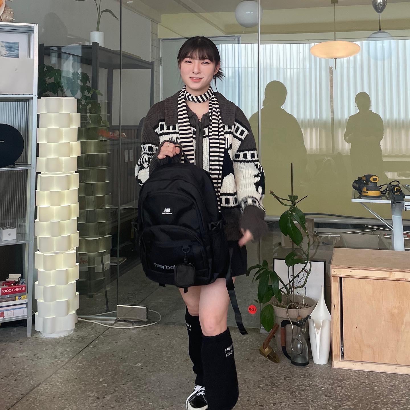 Converse One Star Ox Black 착용 스타일 - 4