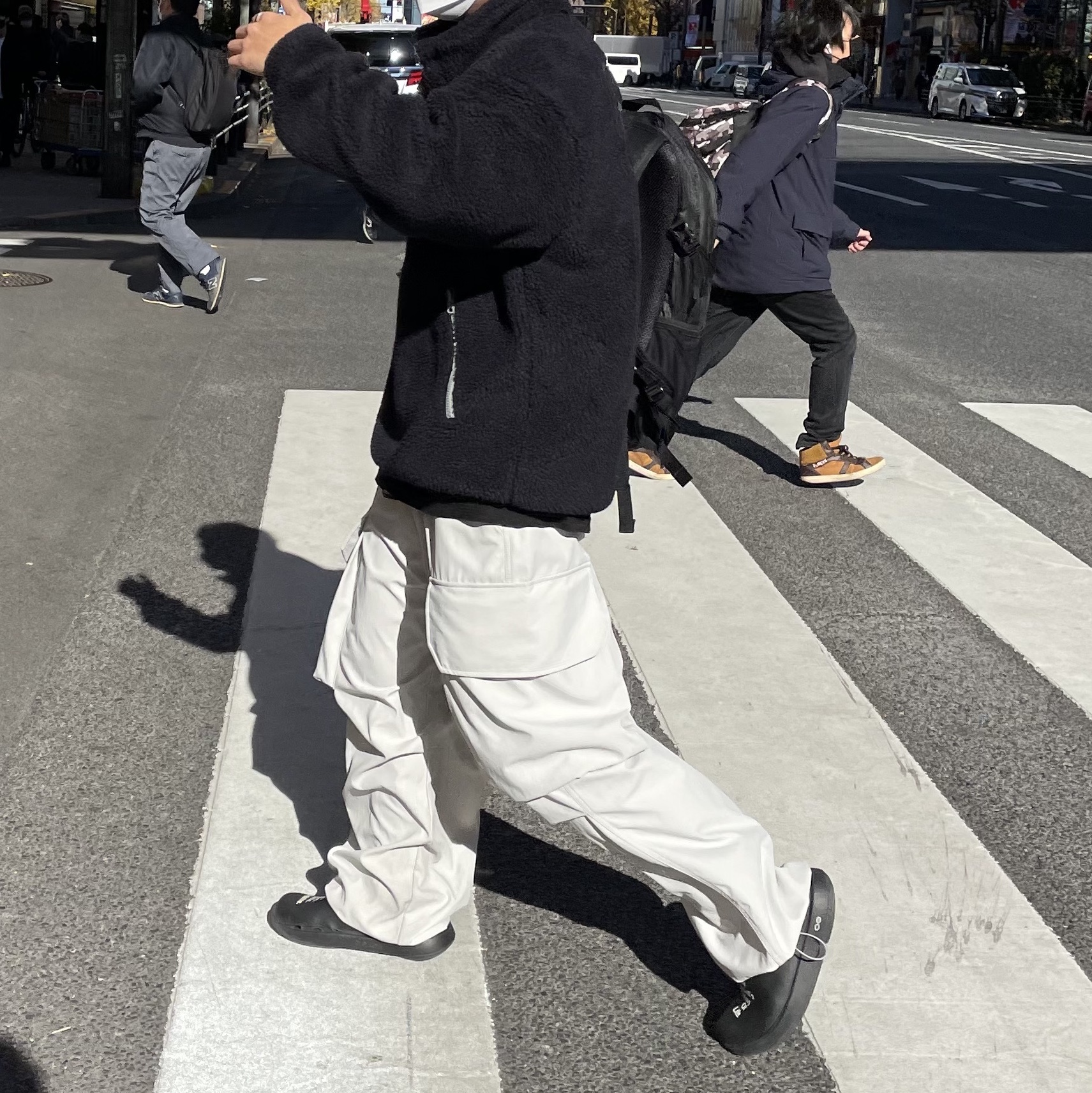 Human Made Boa Fleece Pullover Navy, Supreme Backpack Black - 21SS 착용 스타일 - 3