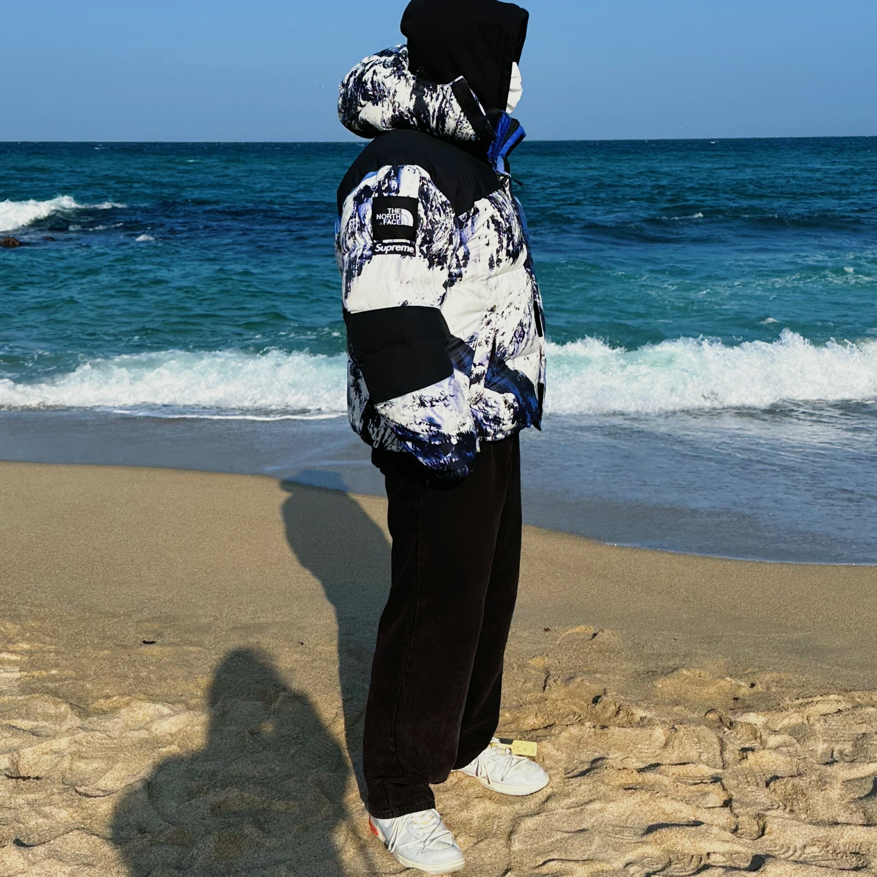 Stussy Washed Canvas Big OL' Jean Black, Nike x Off-White Dunk Low The 50 - Lot 46 착용 스타일 - 2