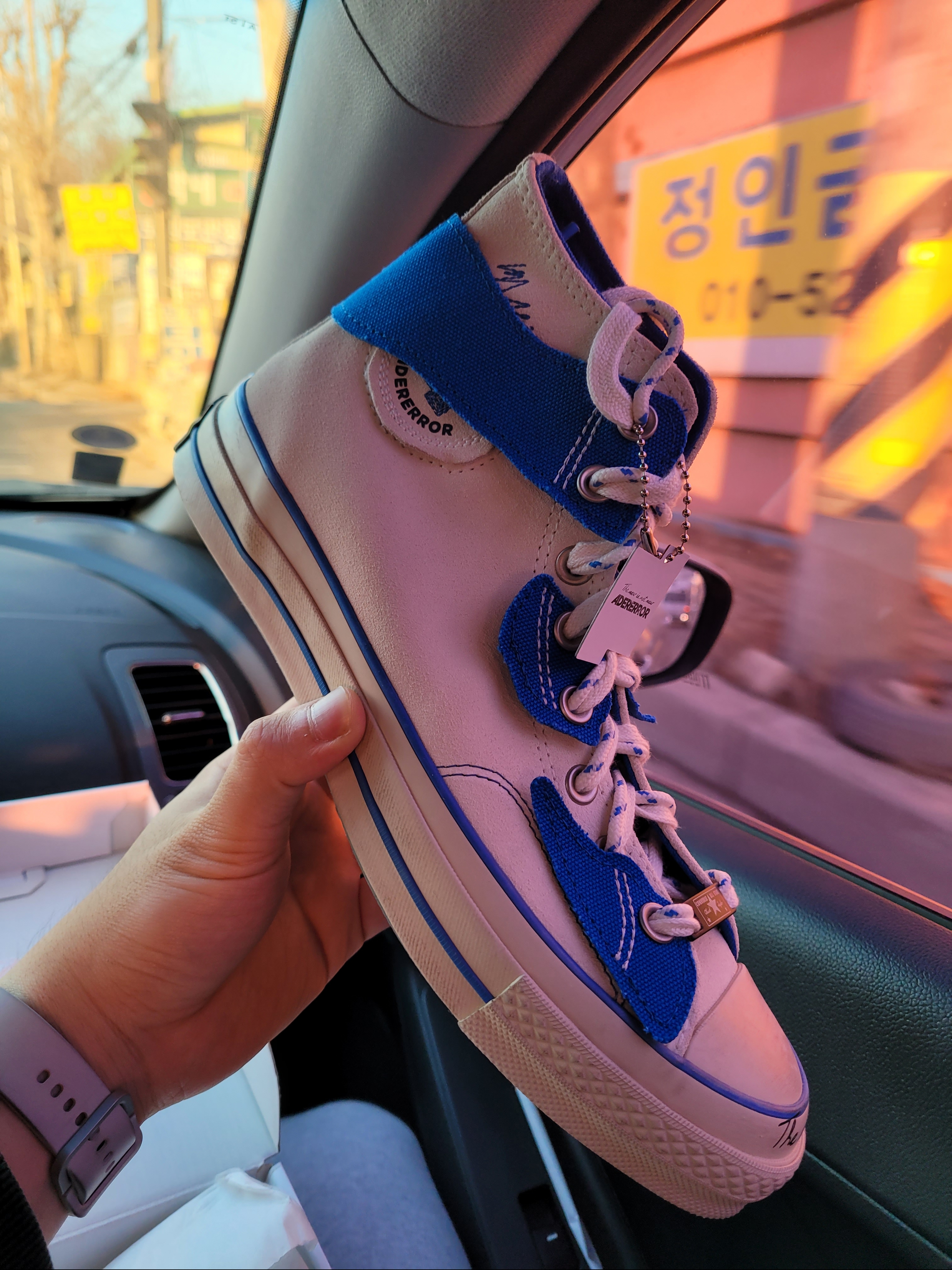 Converse x Ader Error Chuck 70 High White 착용 스타일