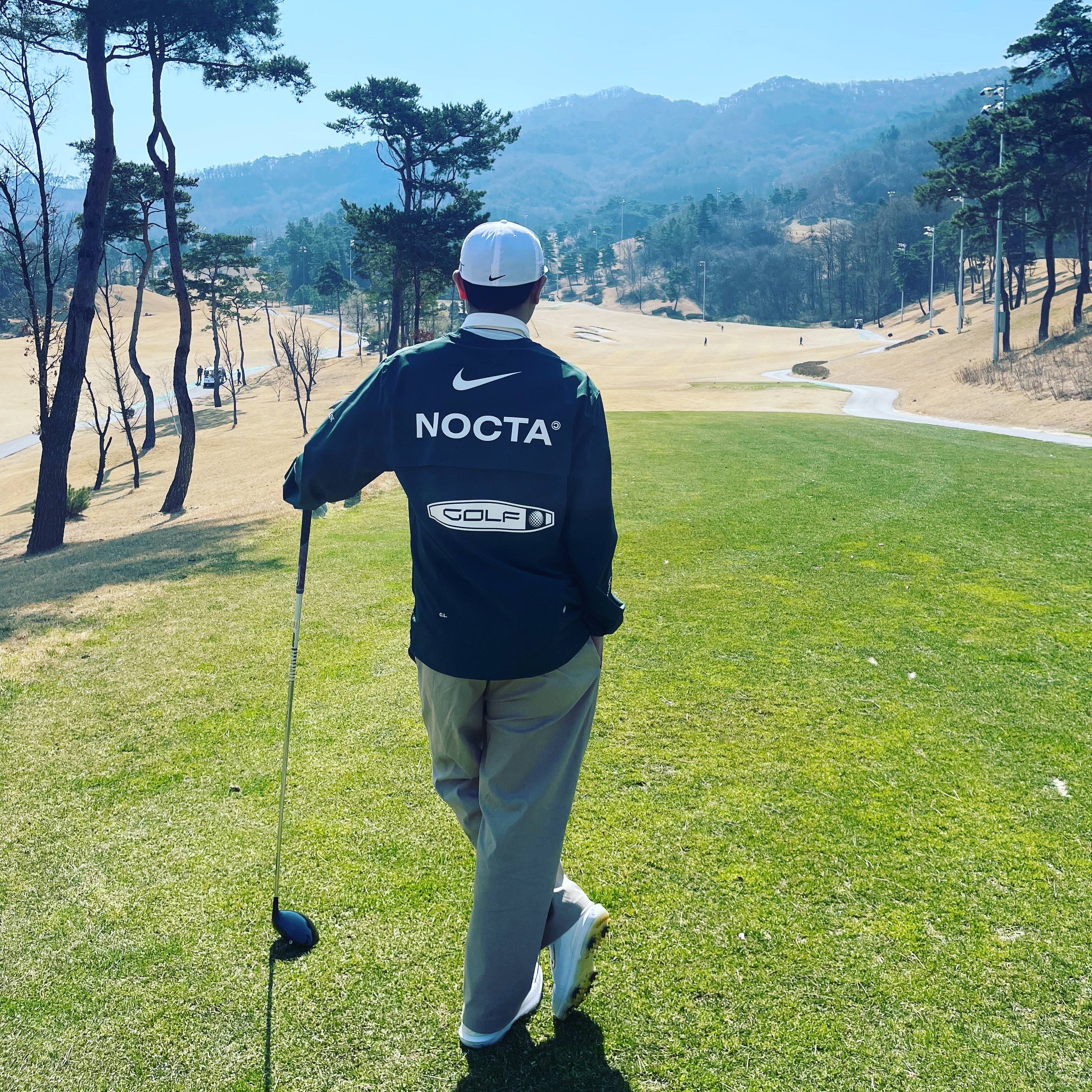 Nike x Drake Nocta Golf Crewneck Top Green - US/EU 착용 스타일