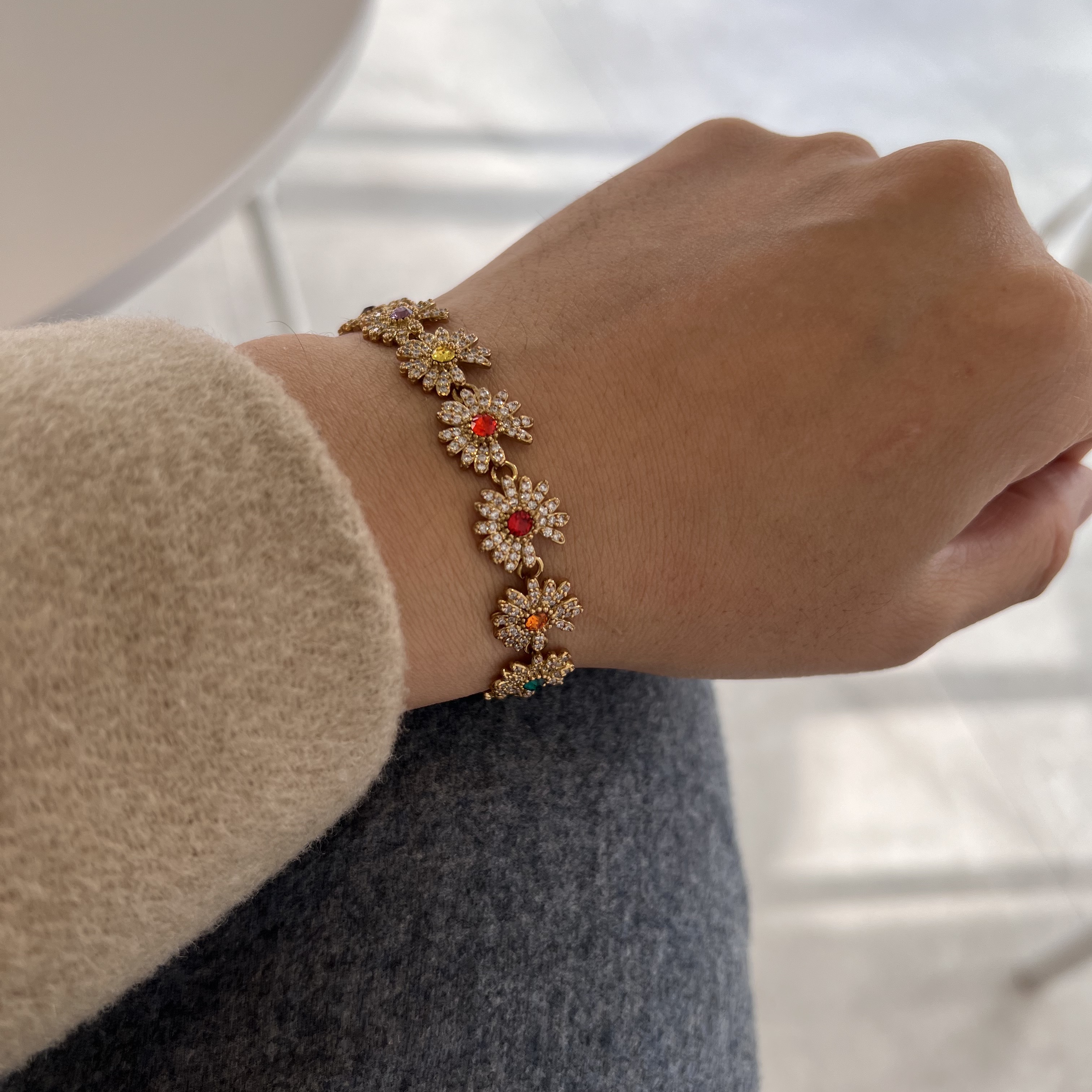 피스마이너스원 데이지 브레이슬릿 #3 골드 | Peaceminusone | KREAM