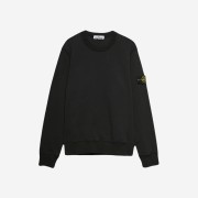 Stone Island 63051 Cotton Fleece Garment Dyed Sweatshirt Black - 23SS