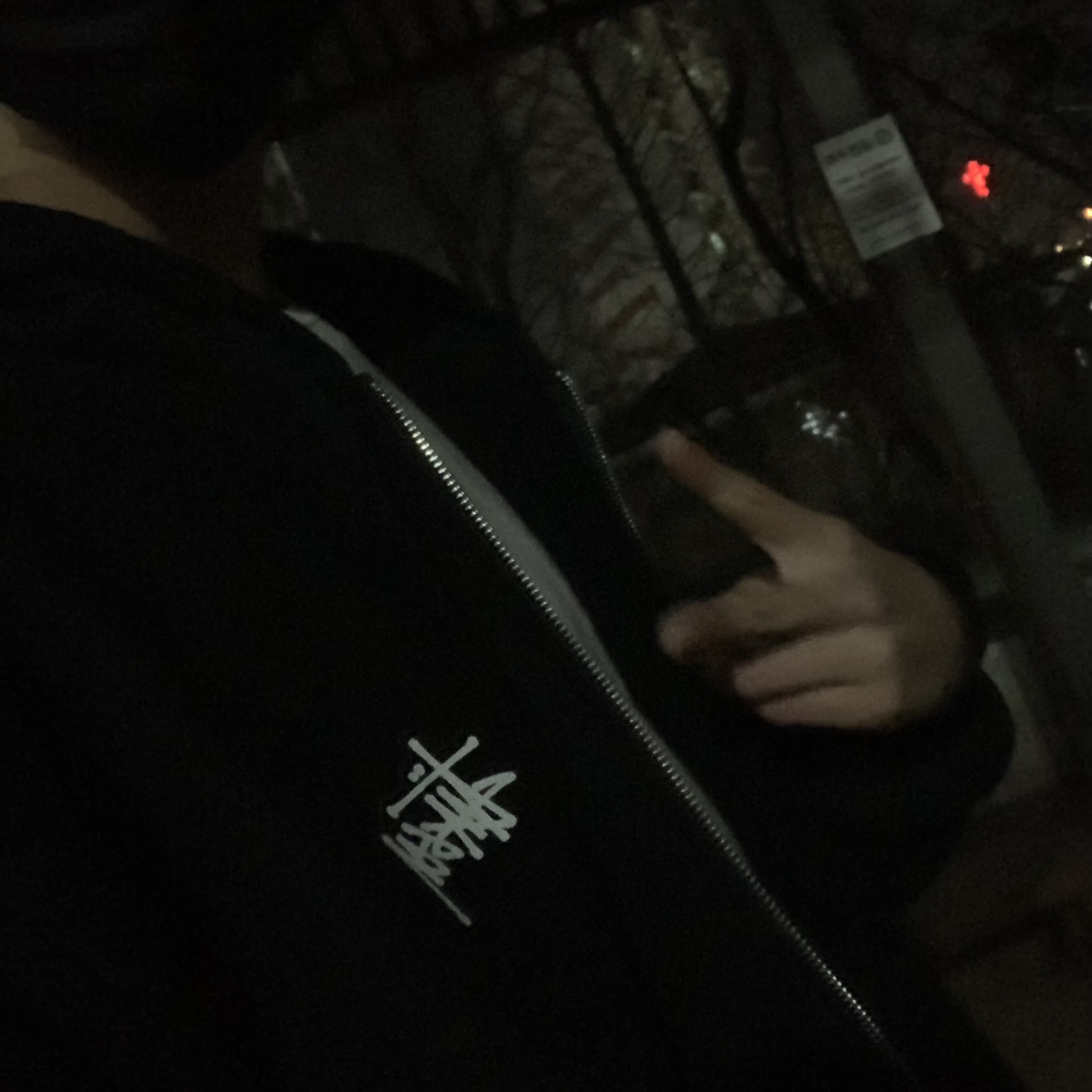 Stussy Basic Stussy Zip Hoodie Black 2022 착용 스타일 - 3