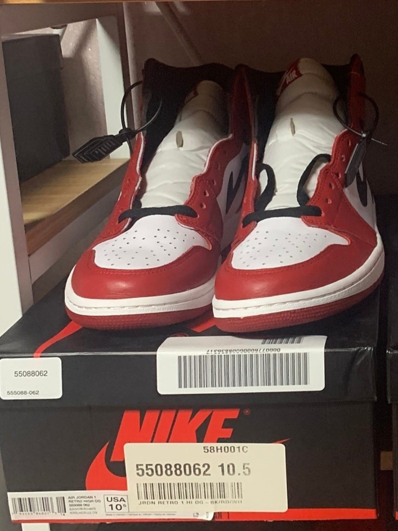 Jordan 1 Retro High OG Chicago 2015, Jordan 1 Retro High OG Chicago 2022 착용 스타일 - 1