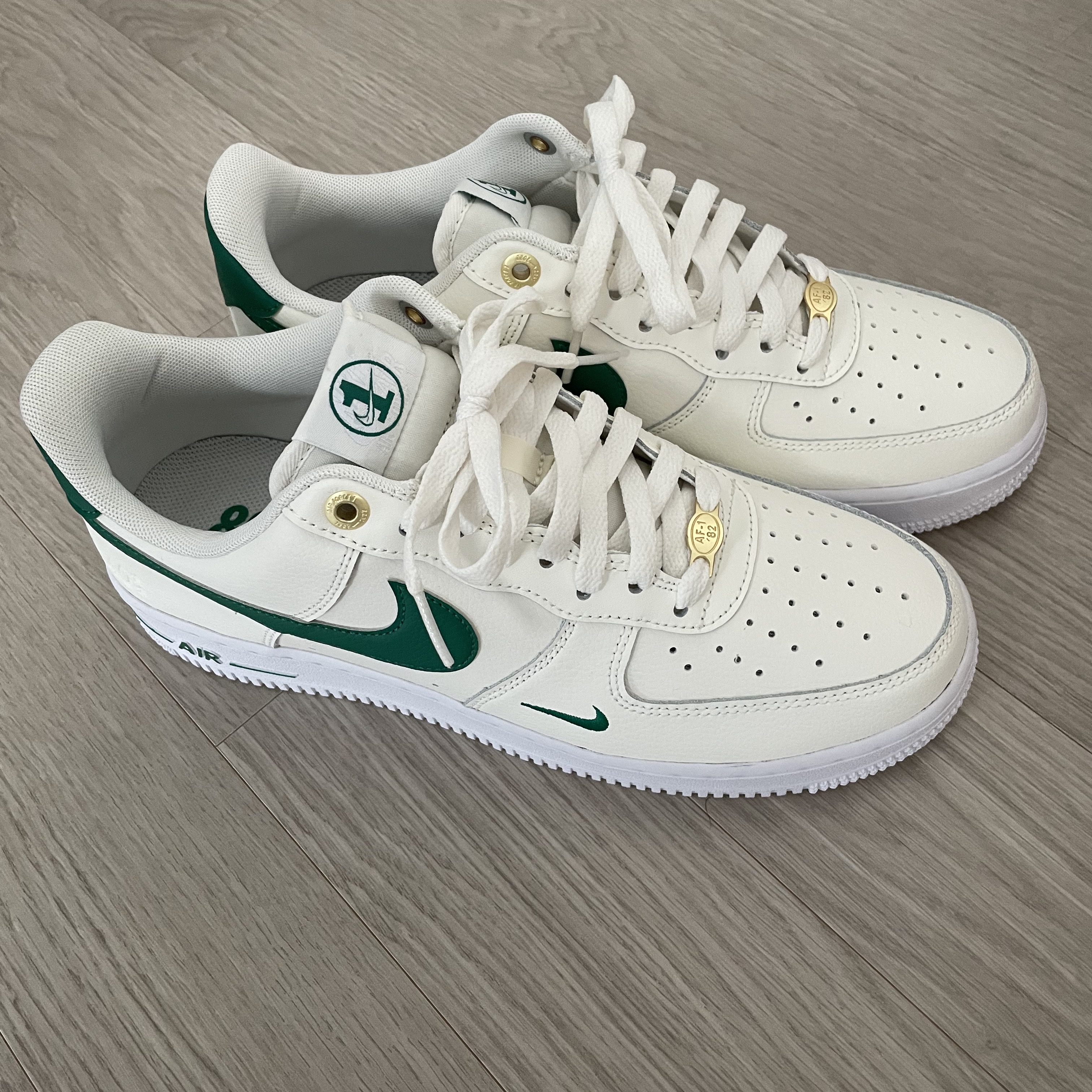 Nike Air Force 1 '07 LV8 40th Anniversary Join Forces Sail Malachite 착용 스타일