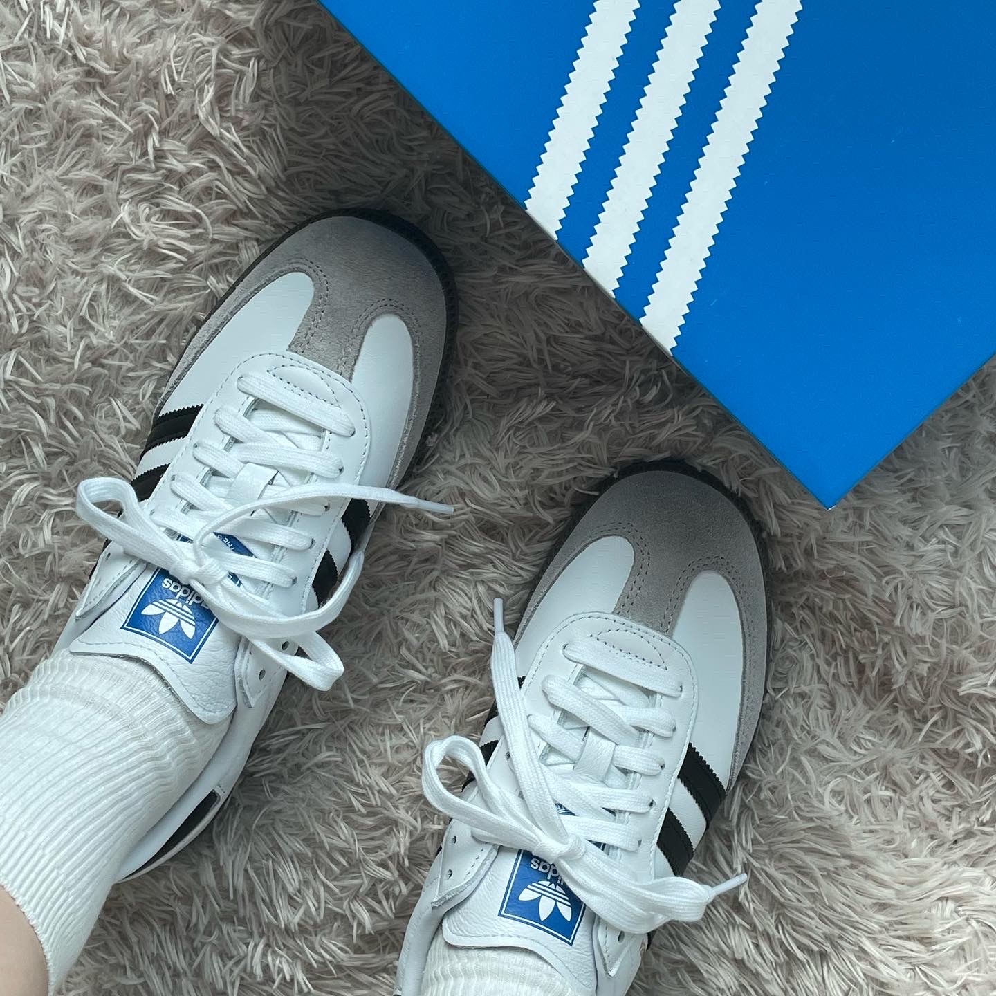 Adidas Samba OG Cloud White 착용 스타일