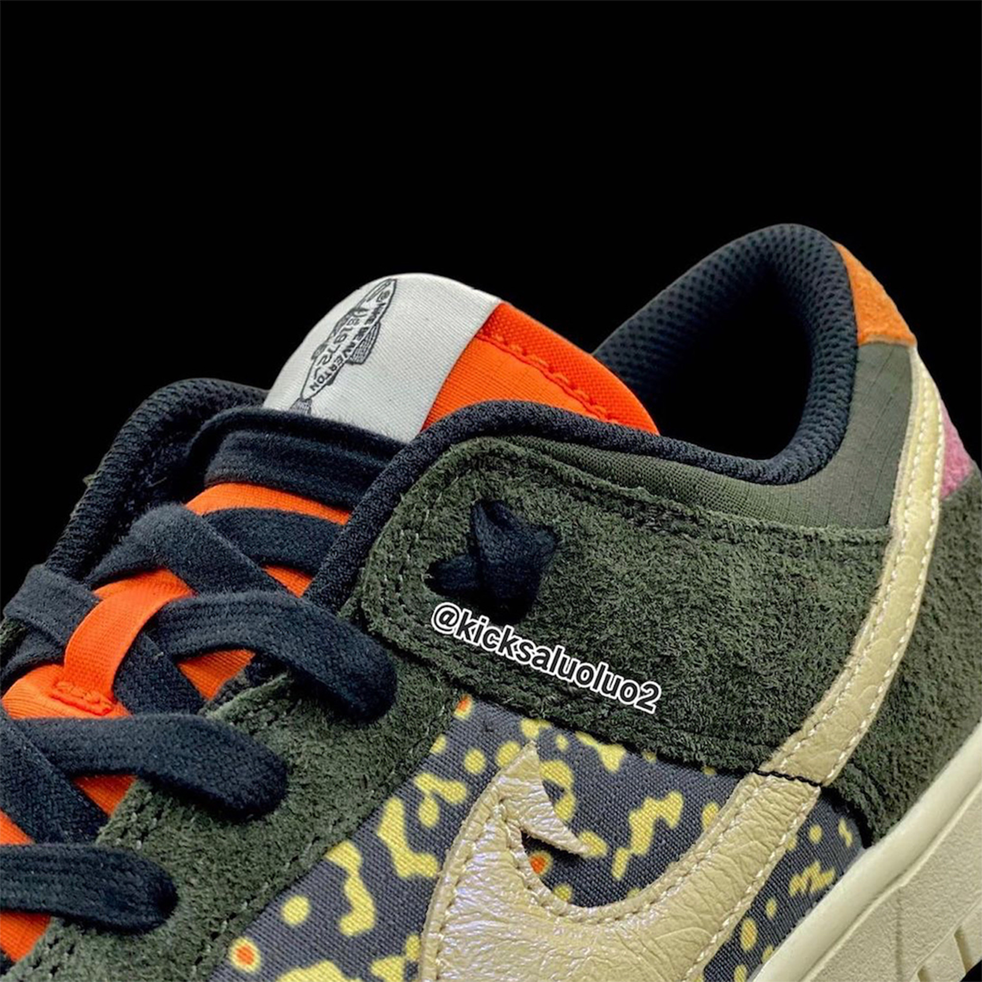 Nike Dunk Low Retro Black, Nike Dunk Low Retro SE Jackpot Malachite 착용 스타일 - 4