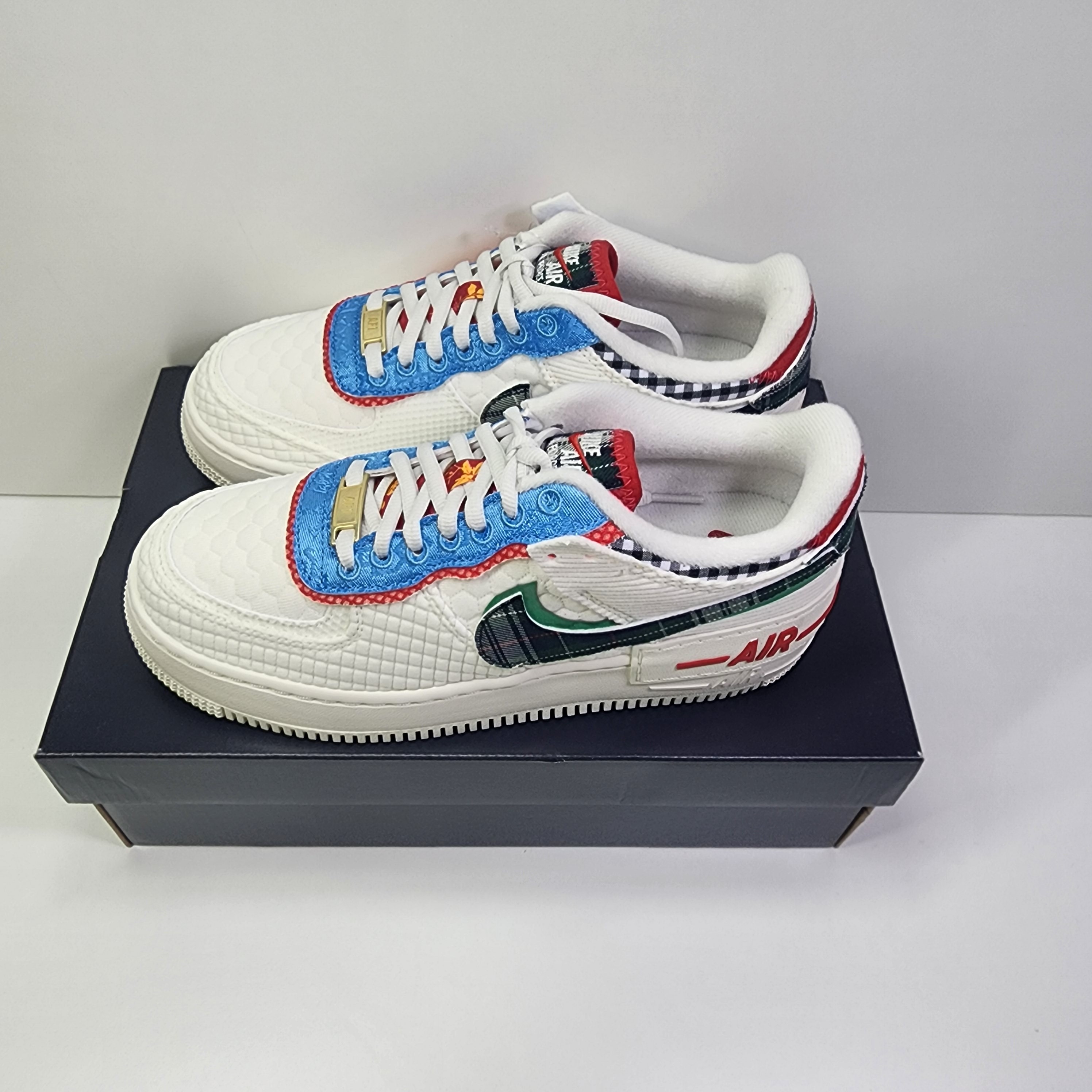 (W) Nike Air Force 1 Shadow Sail Classic Green 착용 스타일 - 2