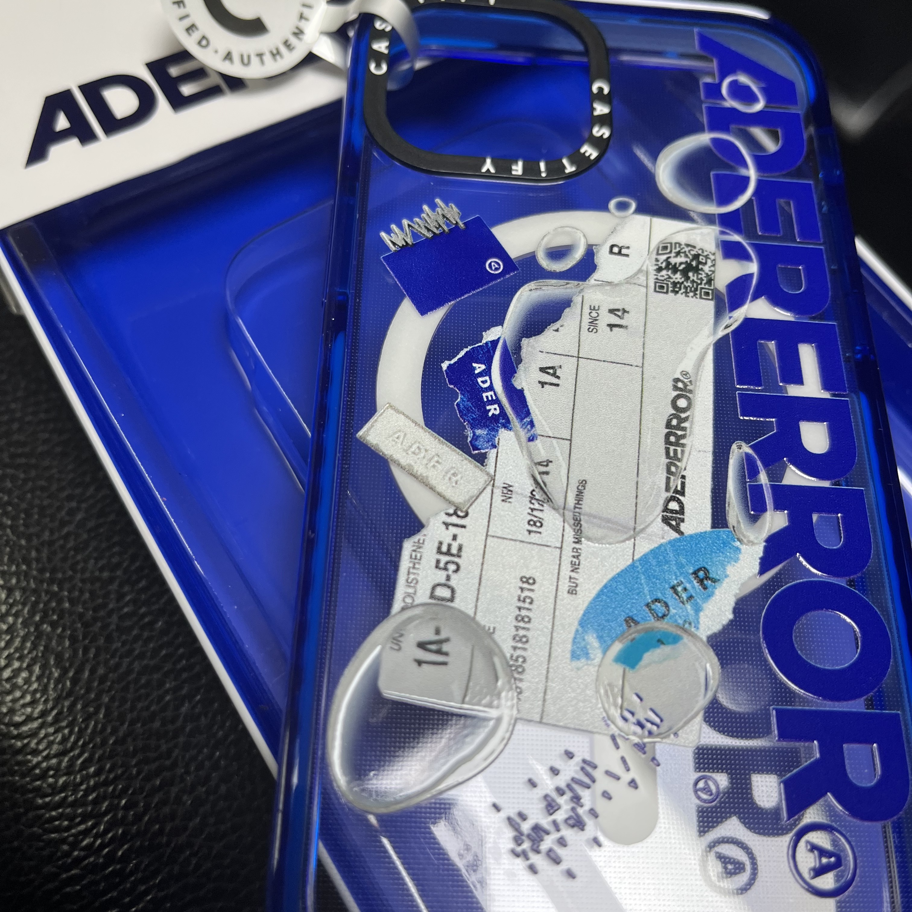 Casetify x Ader Error iPhone Sticker Magsafe Case Clear 착용 스타일