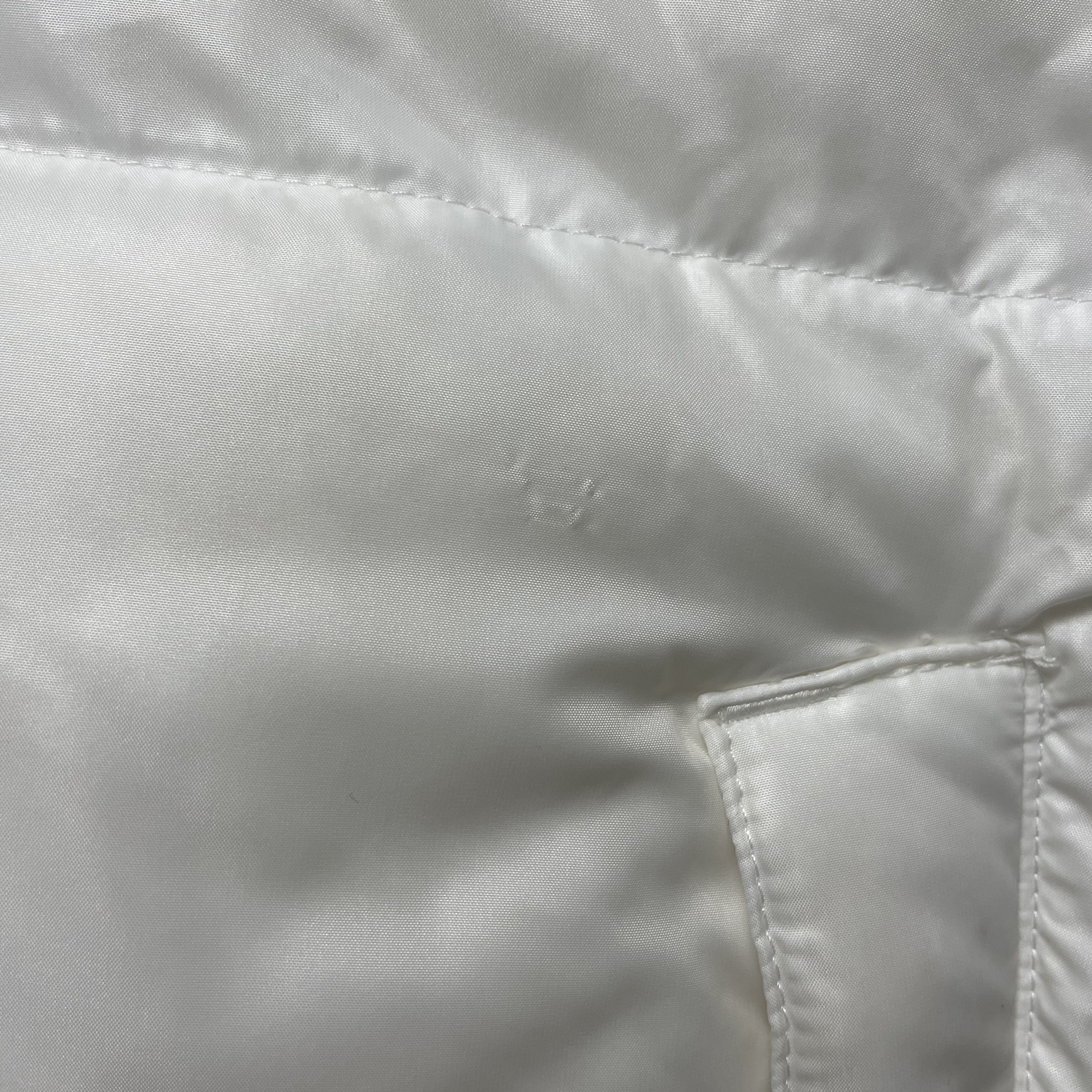(W) The North Face Nuptse Hybrid Down Ball Jacket Ivory 착용 스타일 - 3