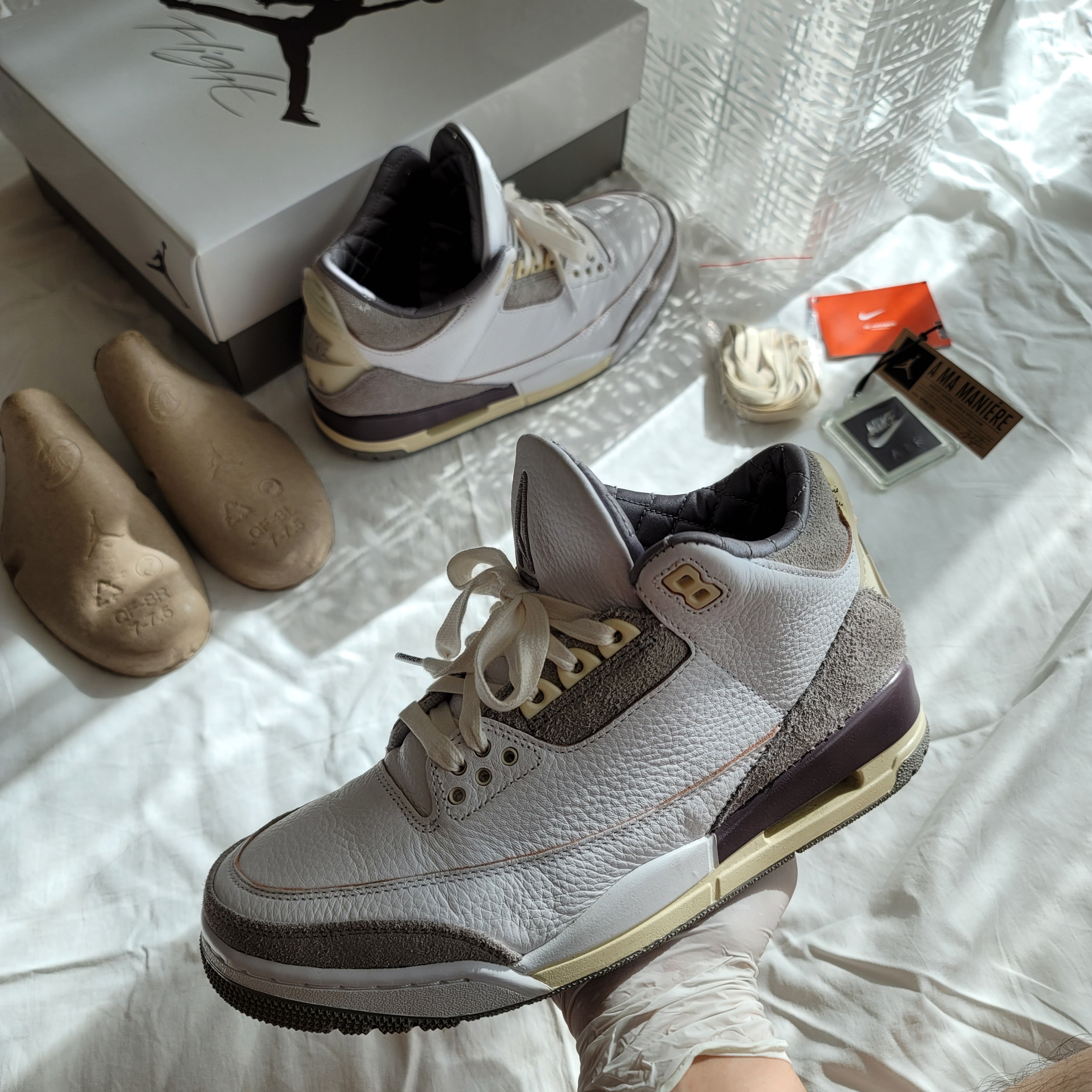 (W) Jordan 3 x A Ma Maniere Retro SP 착용 스타일 - 2